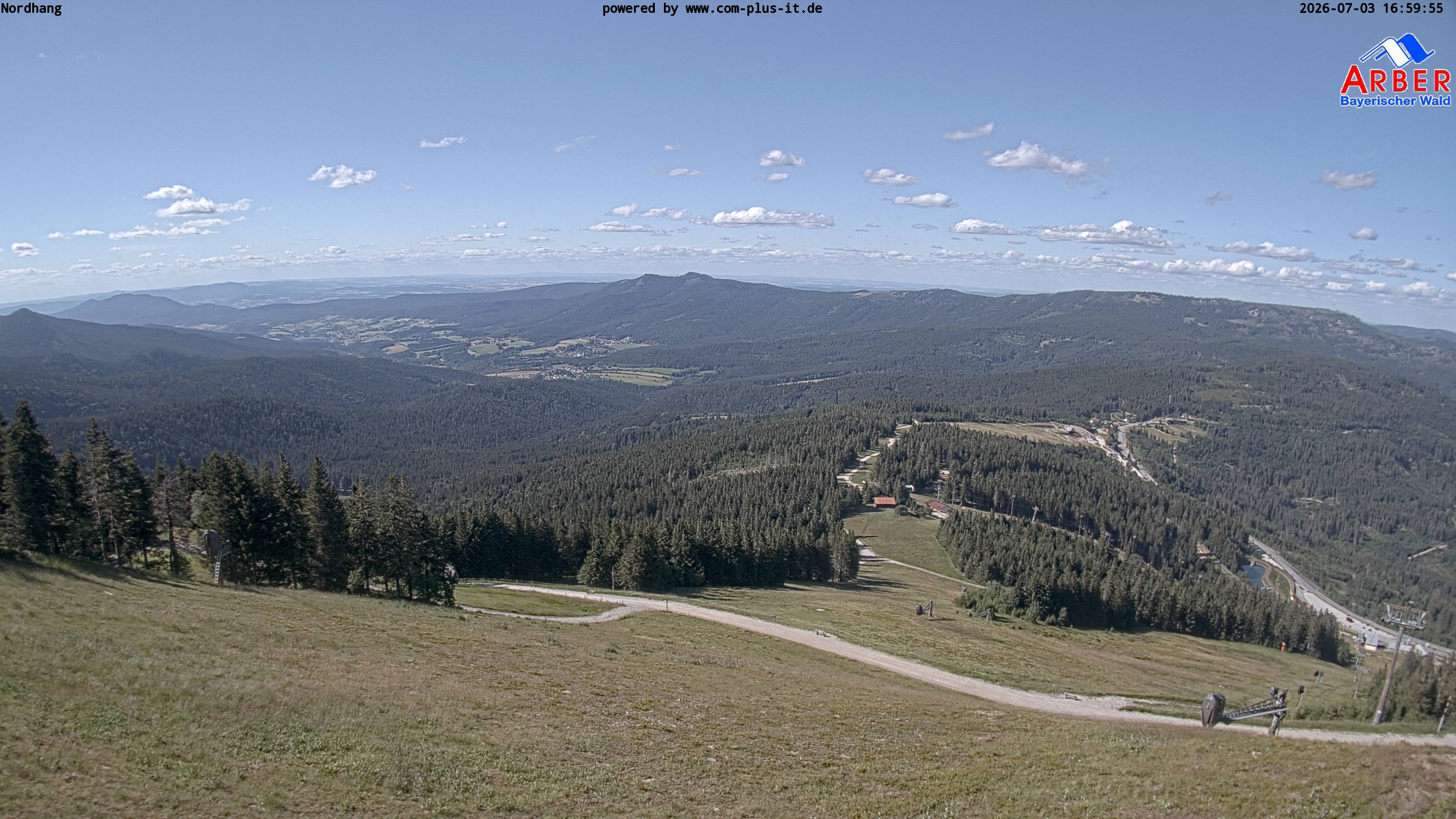 Archiv Foto Webcam Großer Arber Blick nach Nordwesten