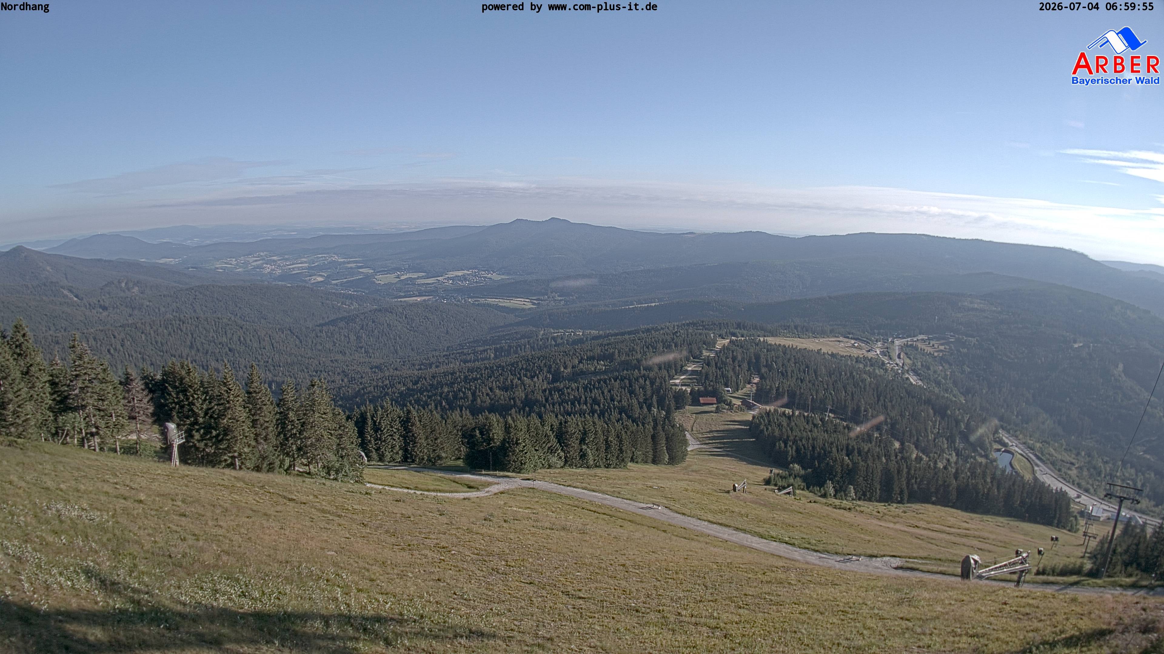 Archiv Foto Webcam Großer Arber Blick nach Nordwesten