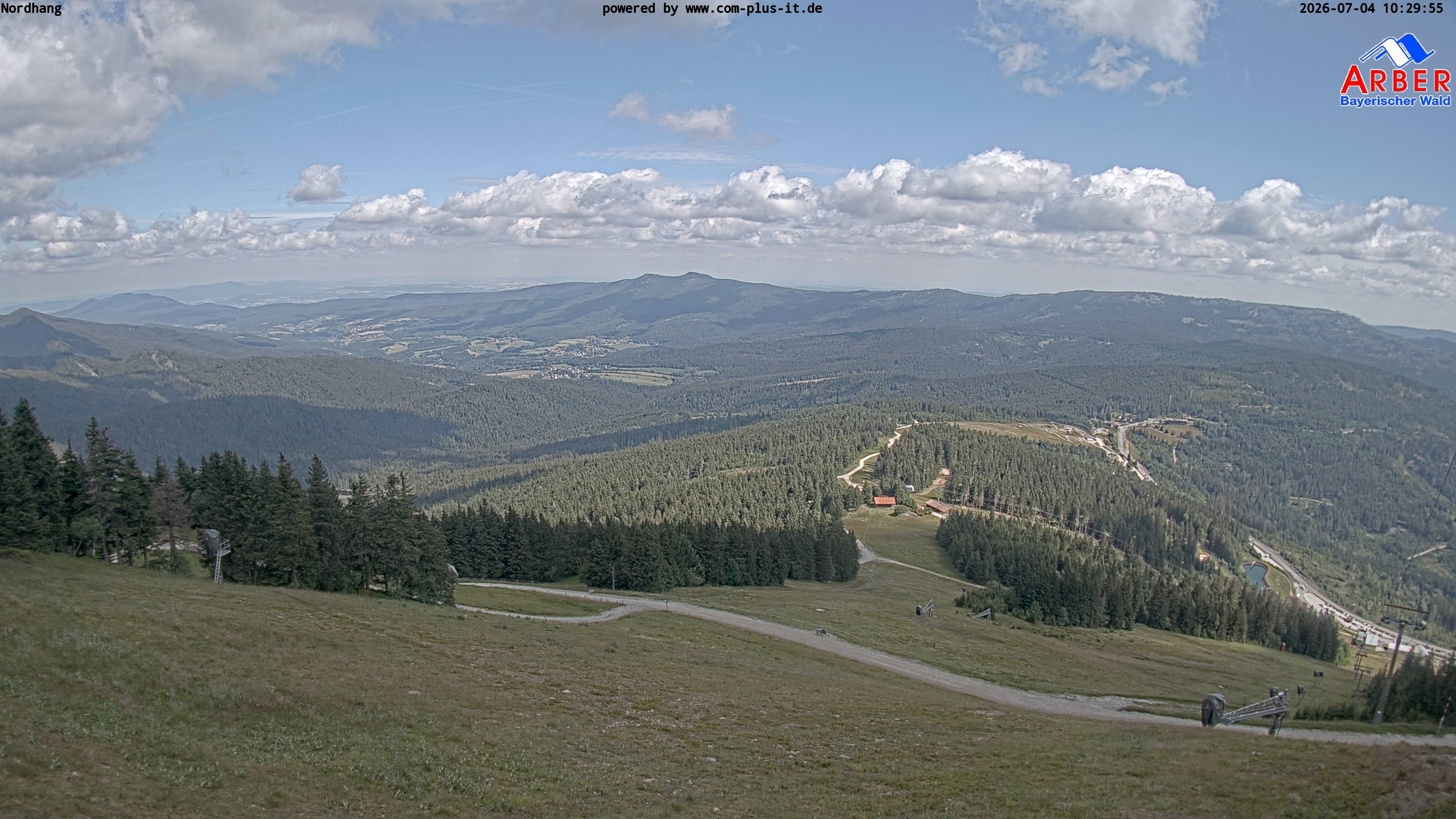 Archiv Foto Webcam Großer Arber Blick nach Nordwesten