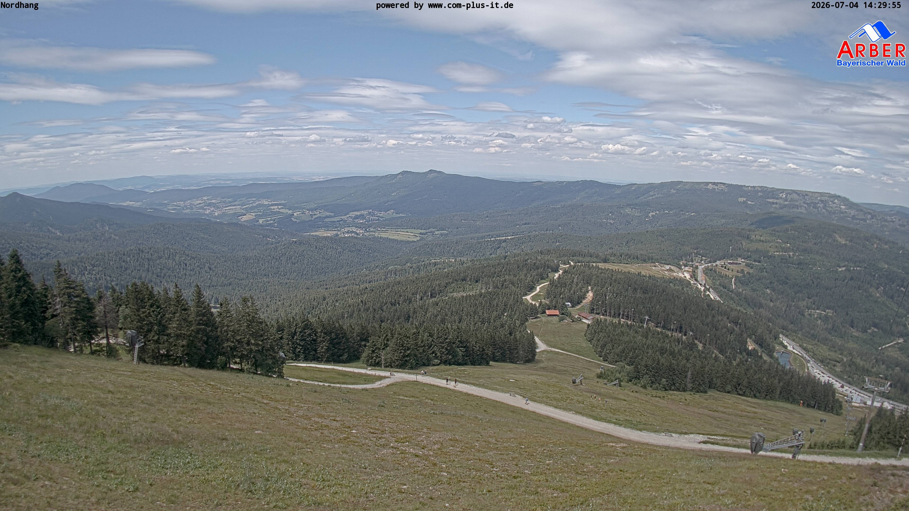 Archiv Foto Webcam Großer Arber Blick nach Nordwesten