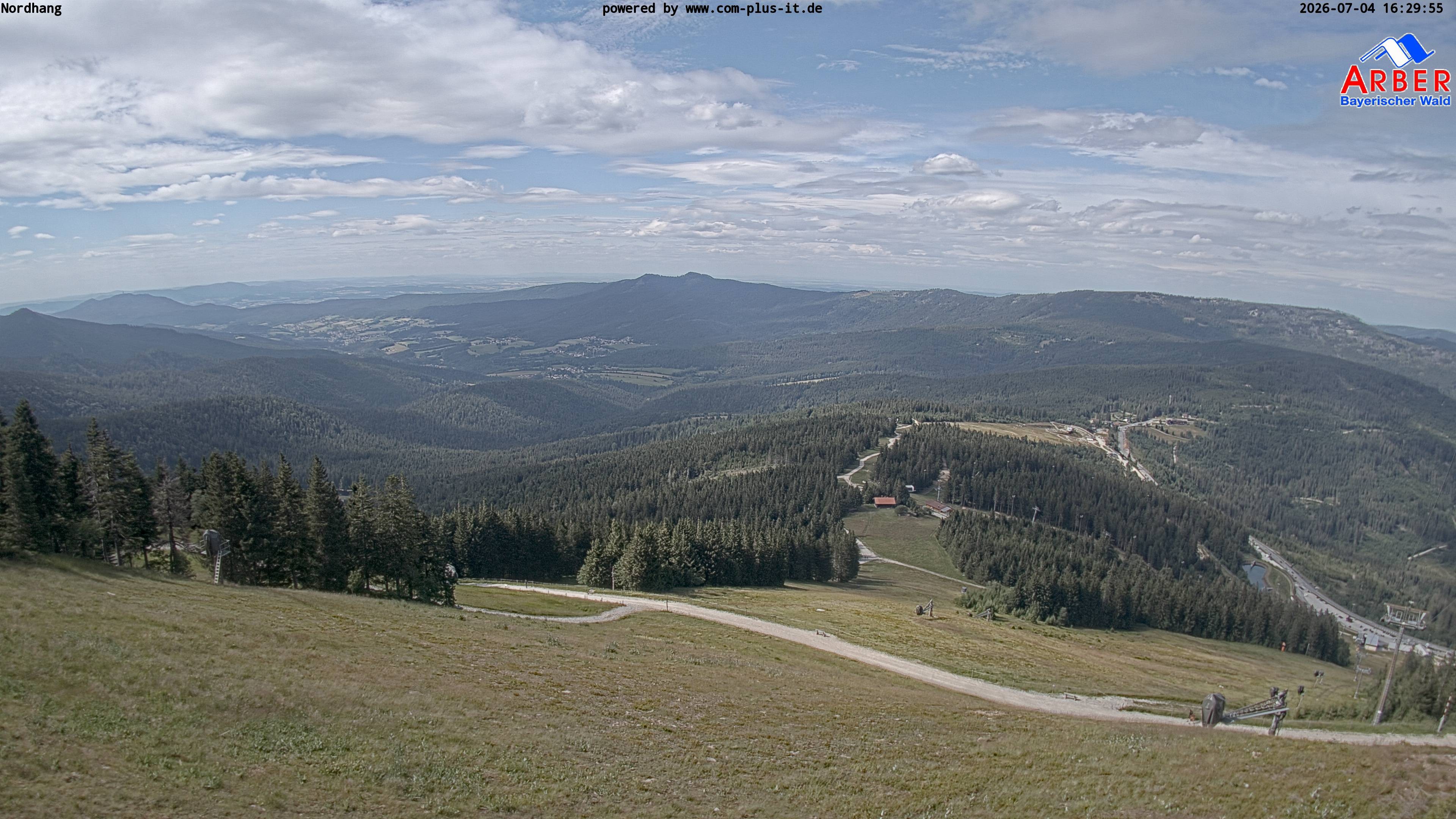 Archiv Foto Webcam Großer Arber Blick nach Nordwesten