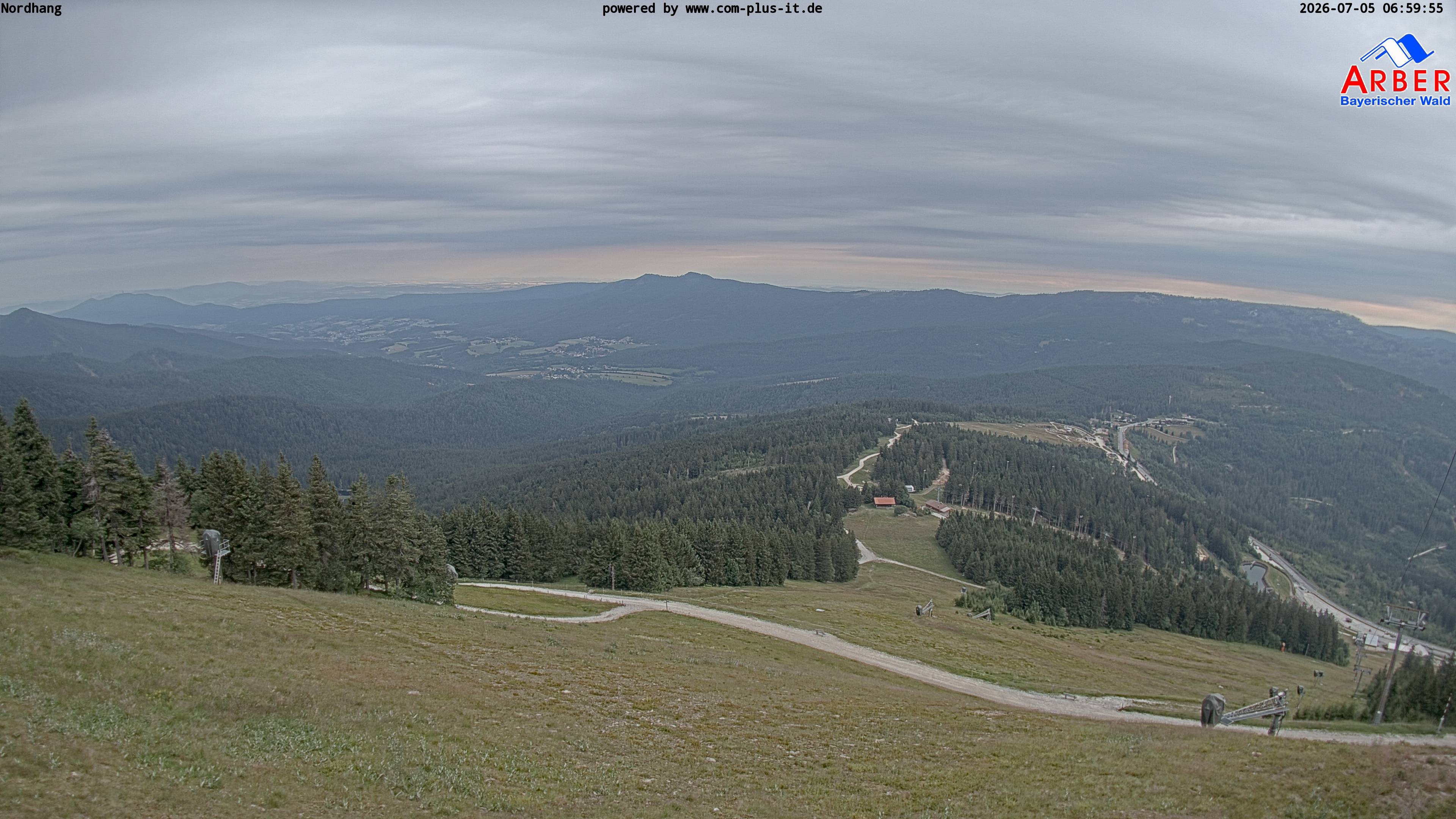 Archiv Foto Webcam Großer Arber Blick nach Nordwesten