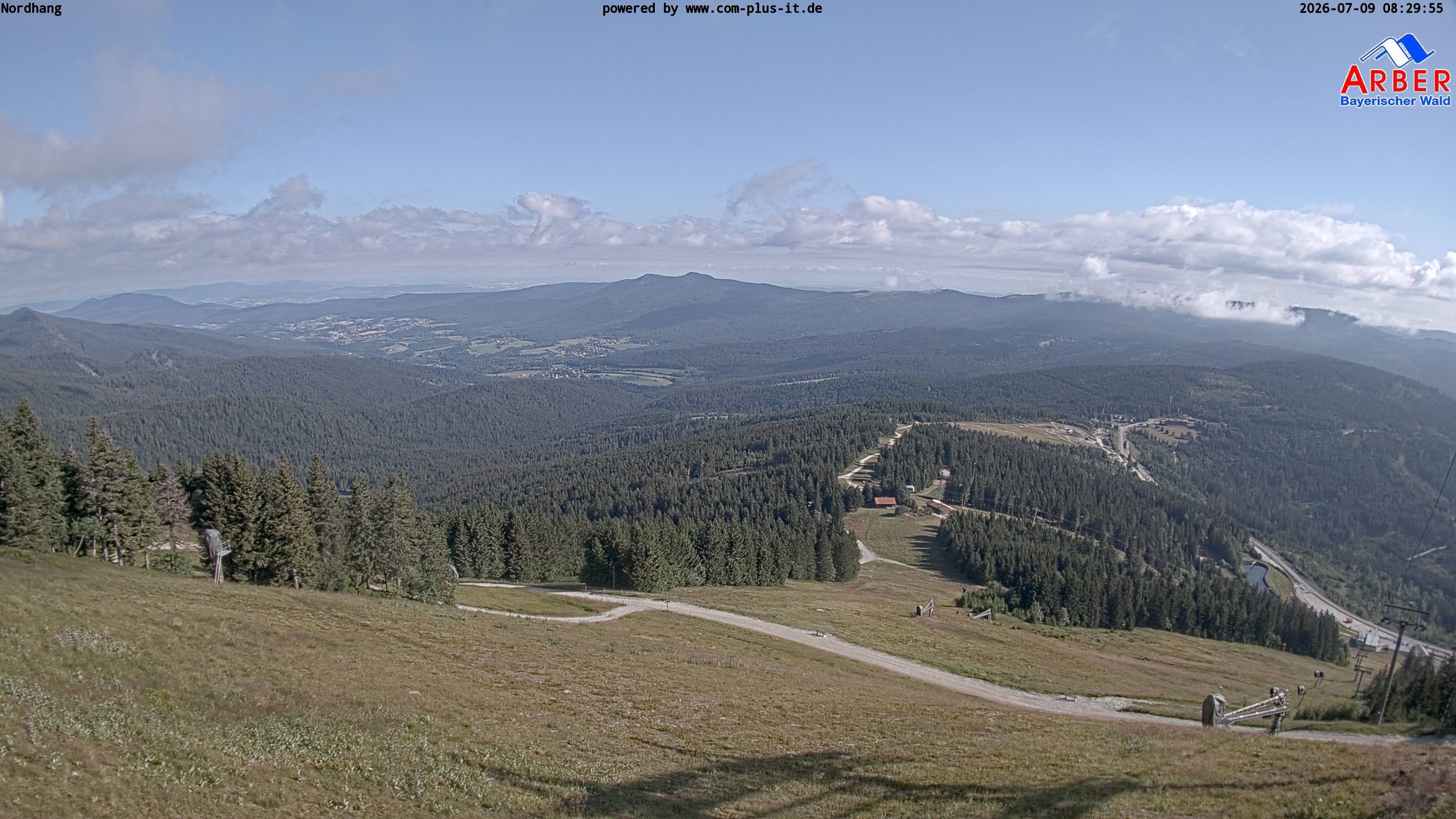 Archiv Foto Webcam Großer Arber Blick nach Nordwesten