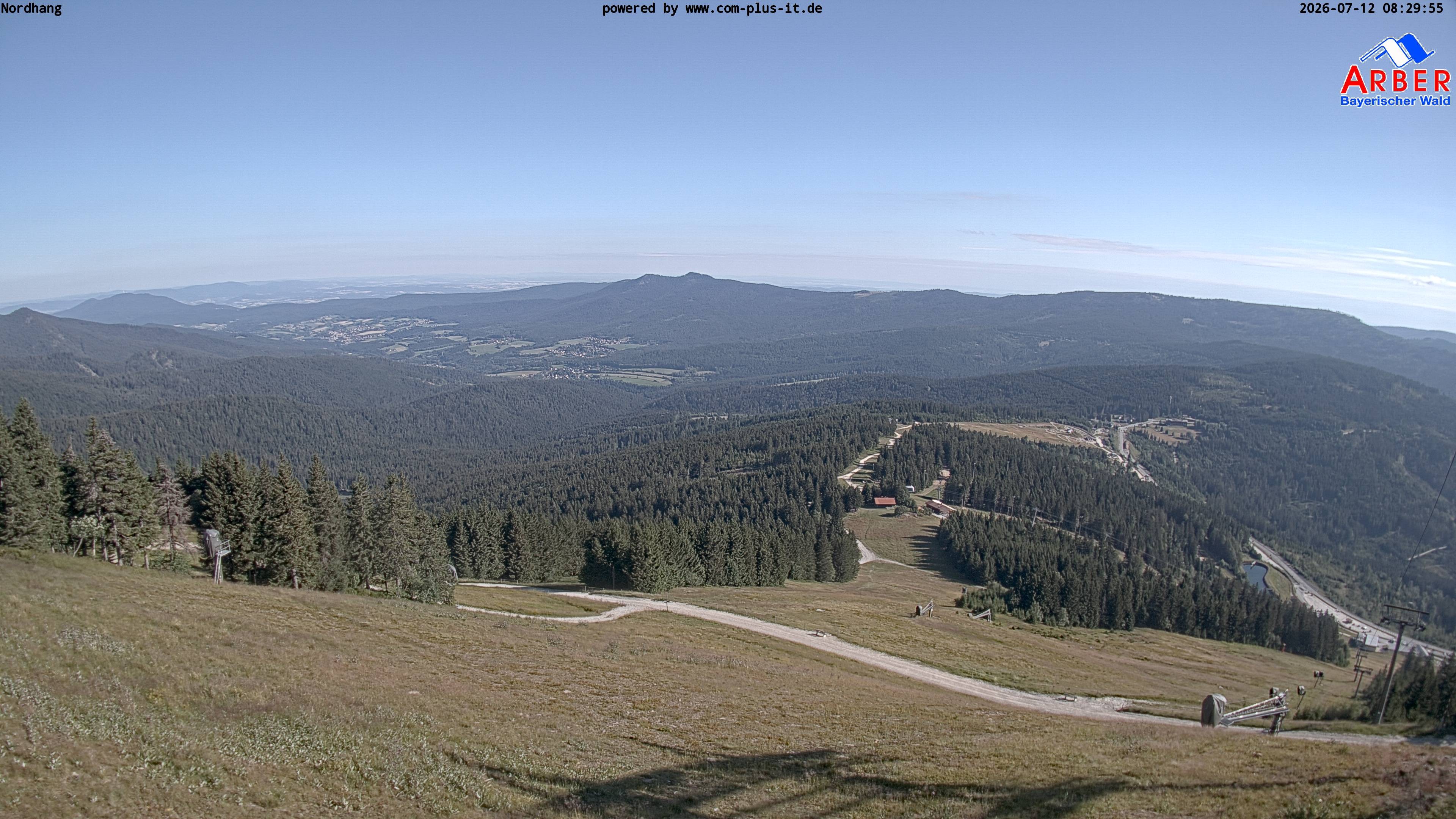 Archiv Foto Webcam Großer Arber Blick nach Nordwesten