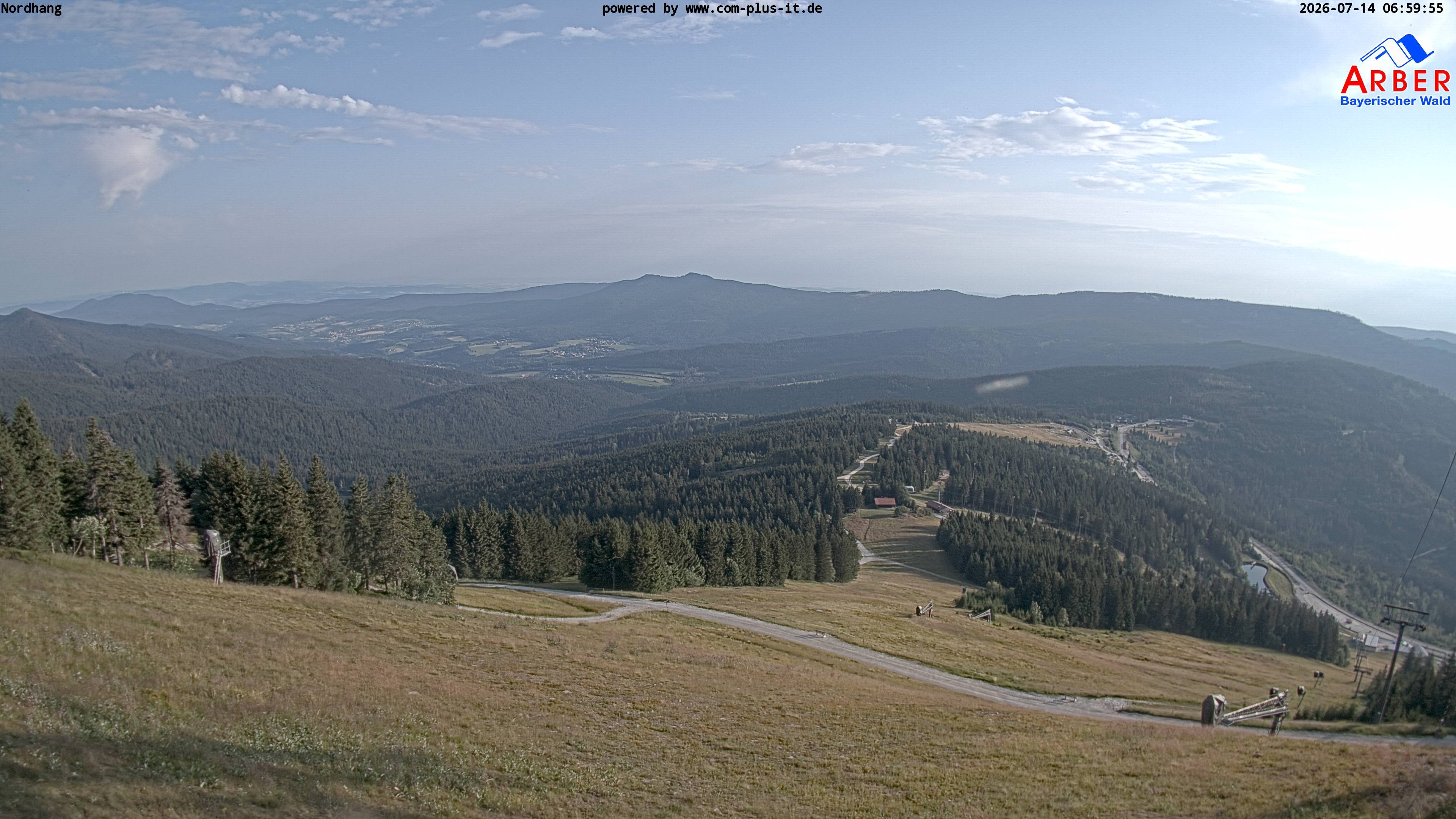Archiv Foto Webcam Großer Arber Blick nach Nordwesten
