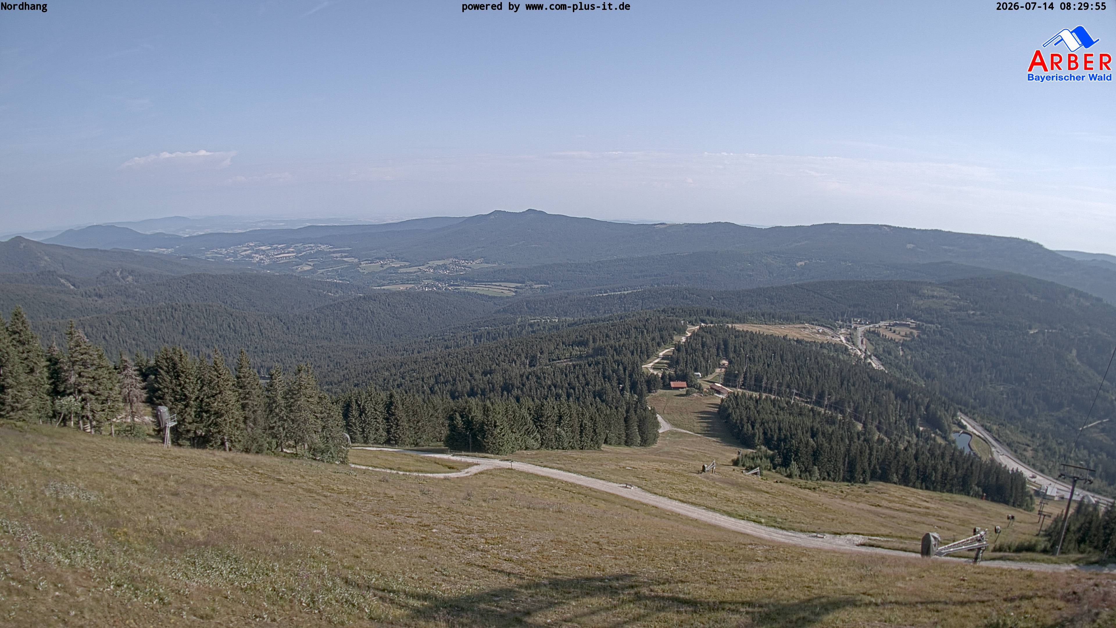 Archiv Foto Webcam Großer Arber Blick nach Nordwesten