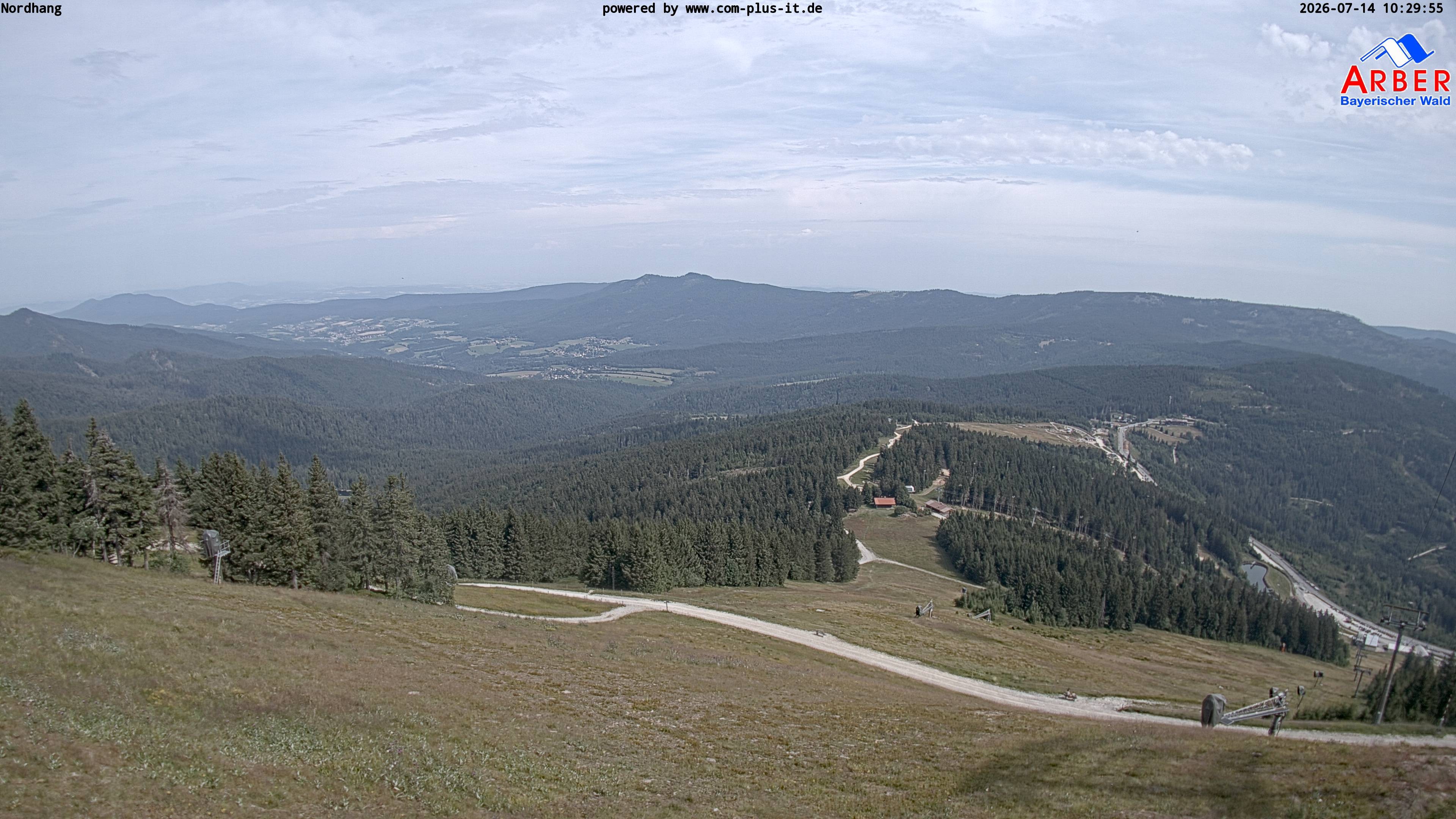 Archiv Foto Webcam Großer Arber Blick nach Nordwesten