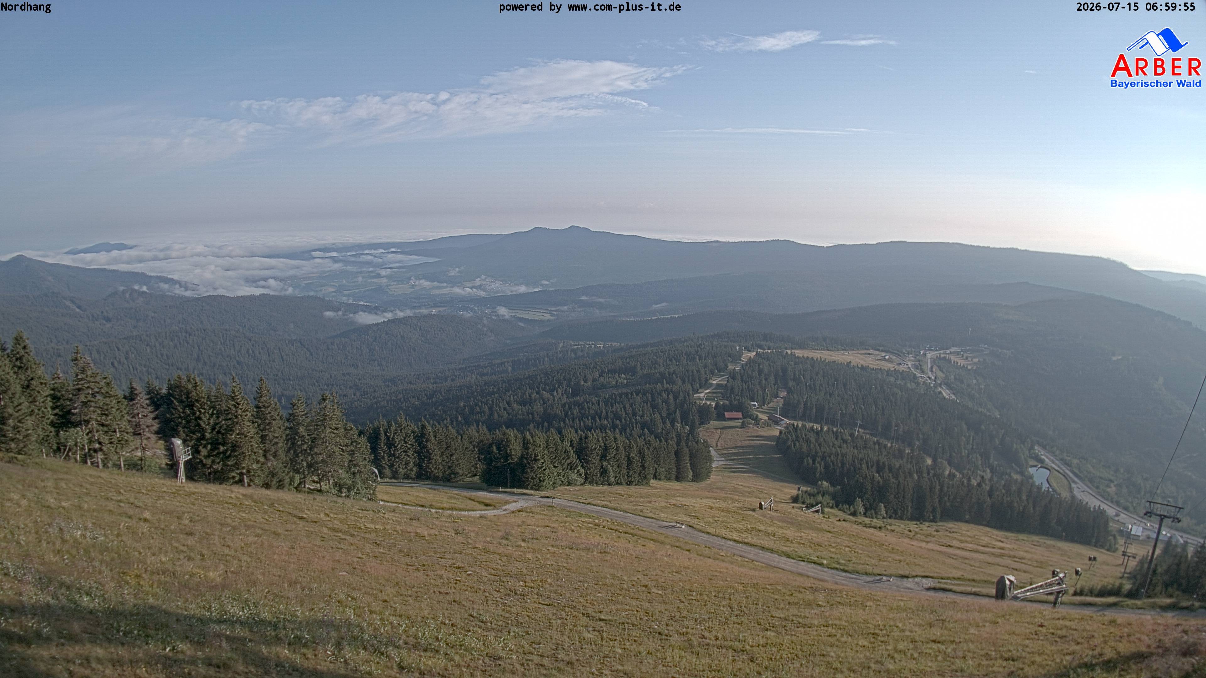 Archiv Foto Webcam Großer Arber Blick nach Nordwesten