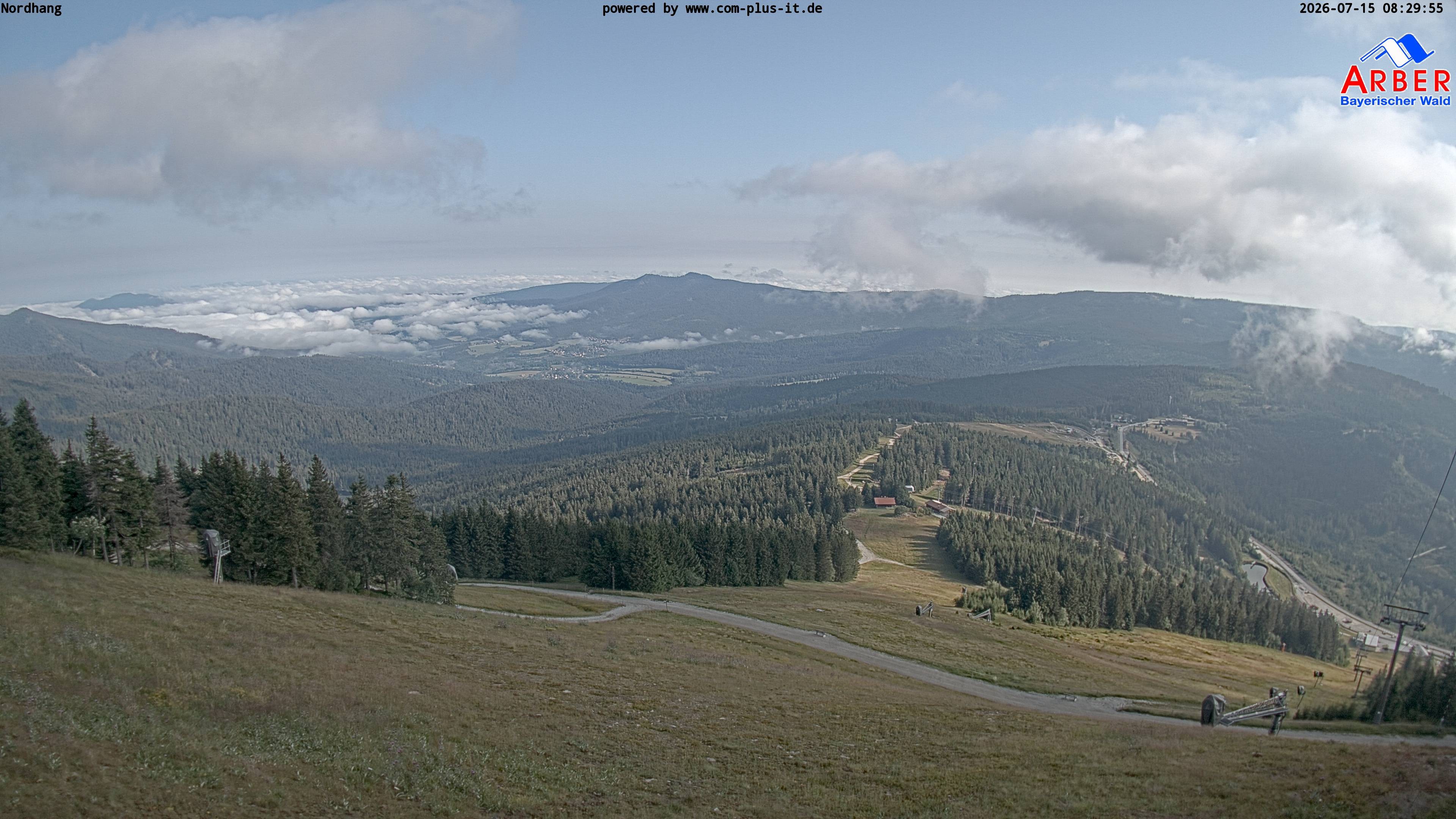 Archiv Foto Webcam Großer Arber Blick nach Nordwesten