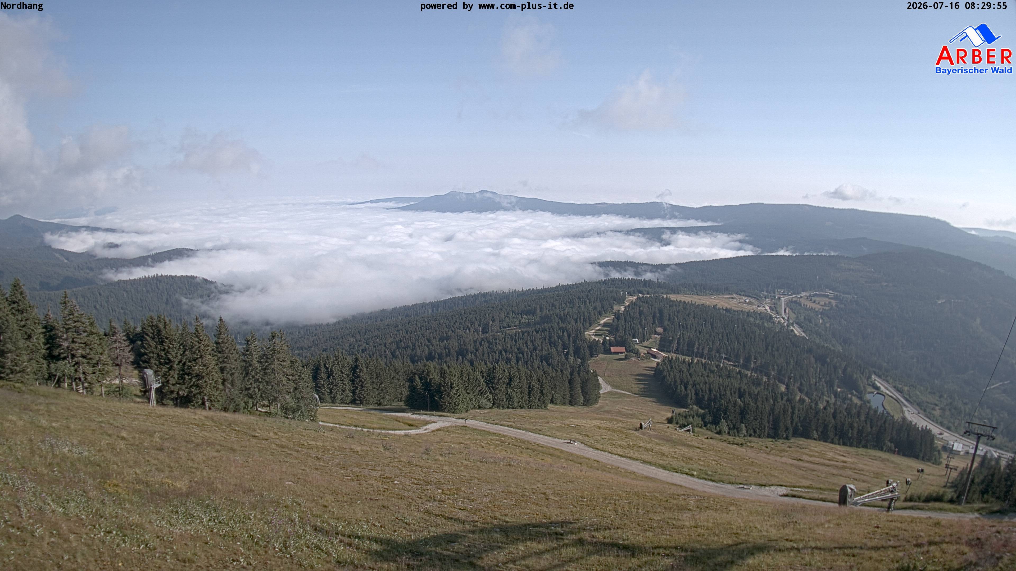 Archived image Webcam View from the Großer Arber