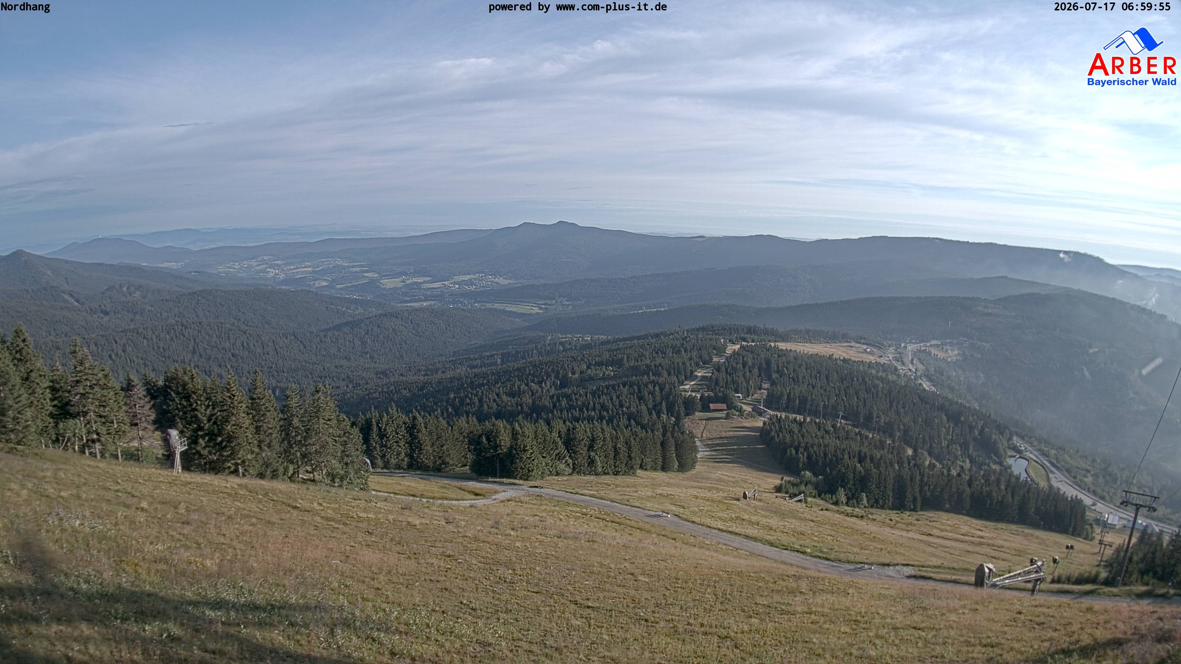 Archiv Foto Webcam Großer Arber Blick nach Nordwesten