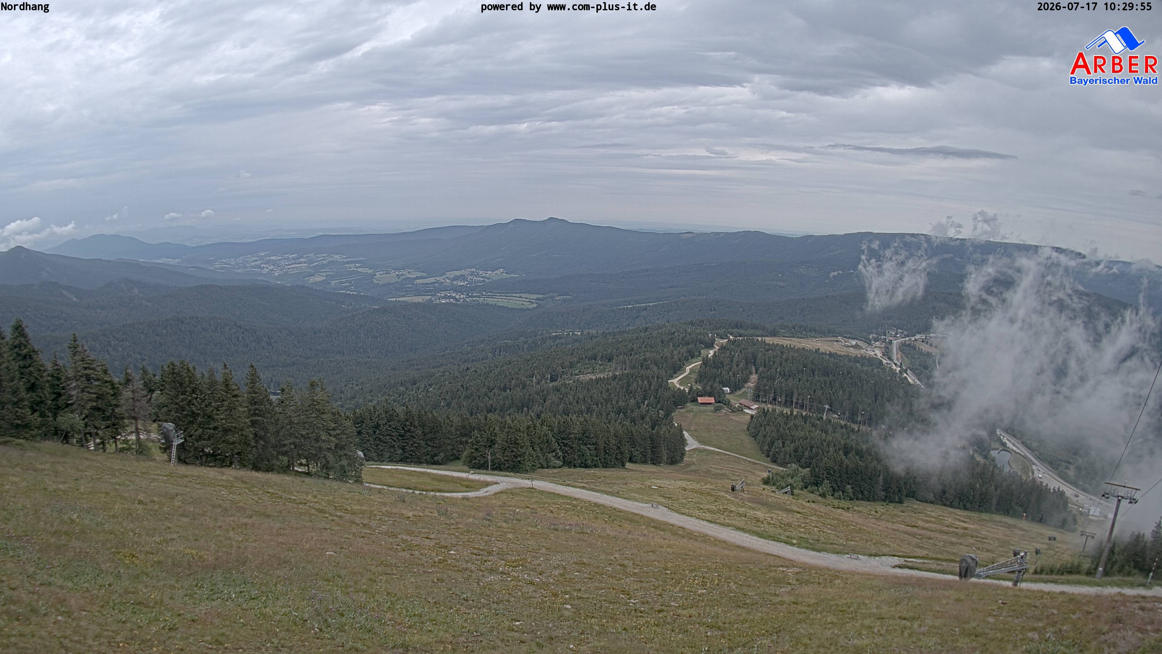 Archiv Foto Webcam Großer Arber Blick nach Nordwesten