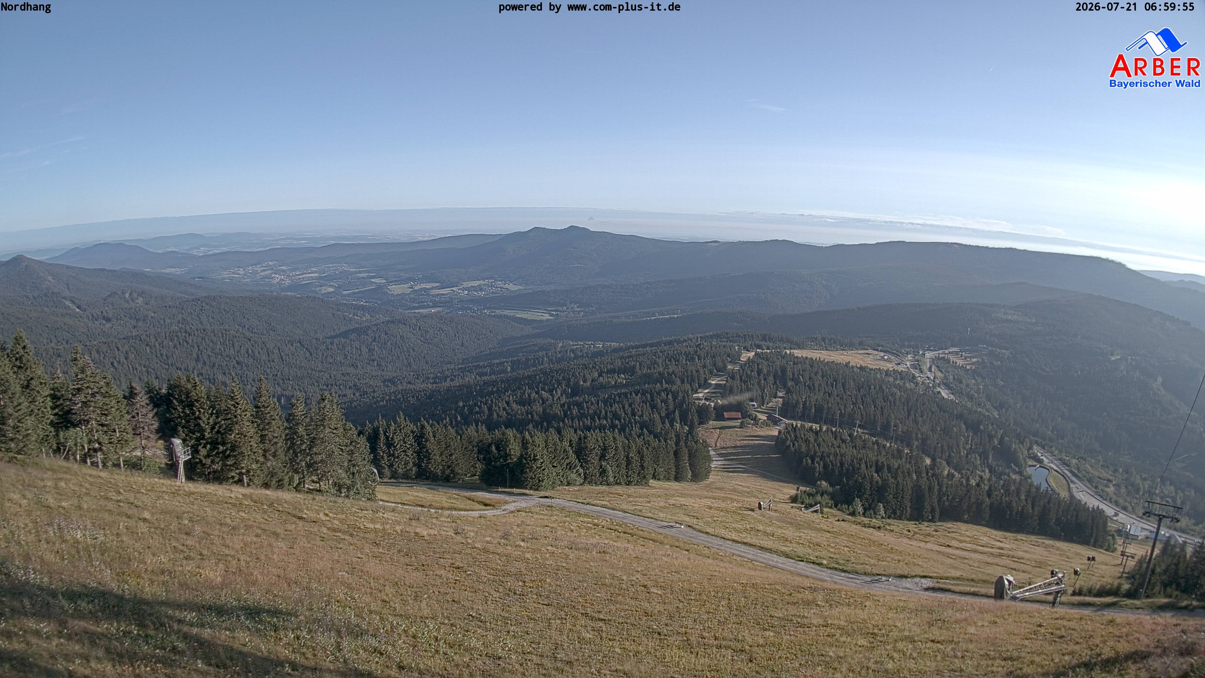 Archiv Foto Webcam Großer Arber Blick nach Nordwesten