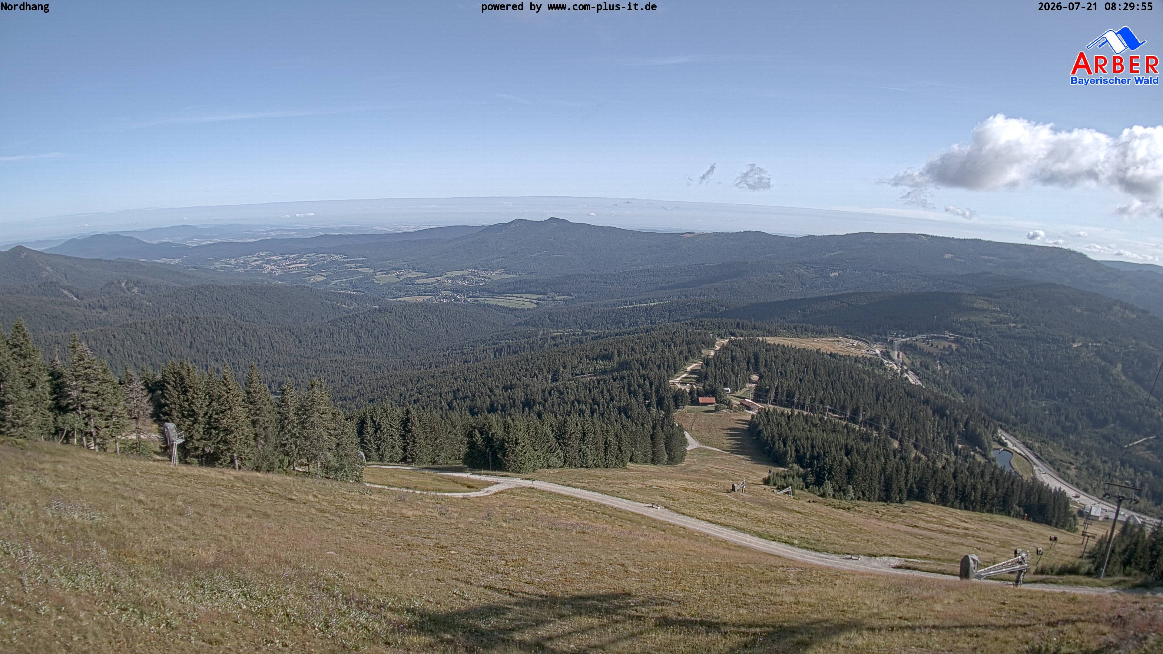 Archiv Foto Webcam Großer Arber Blick nach Nordwesten