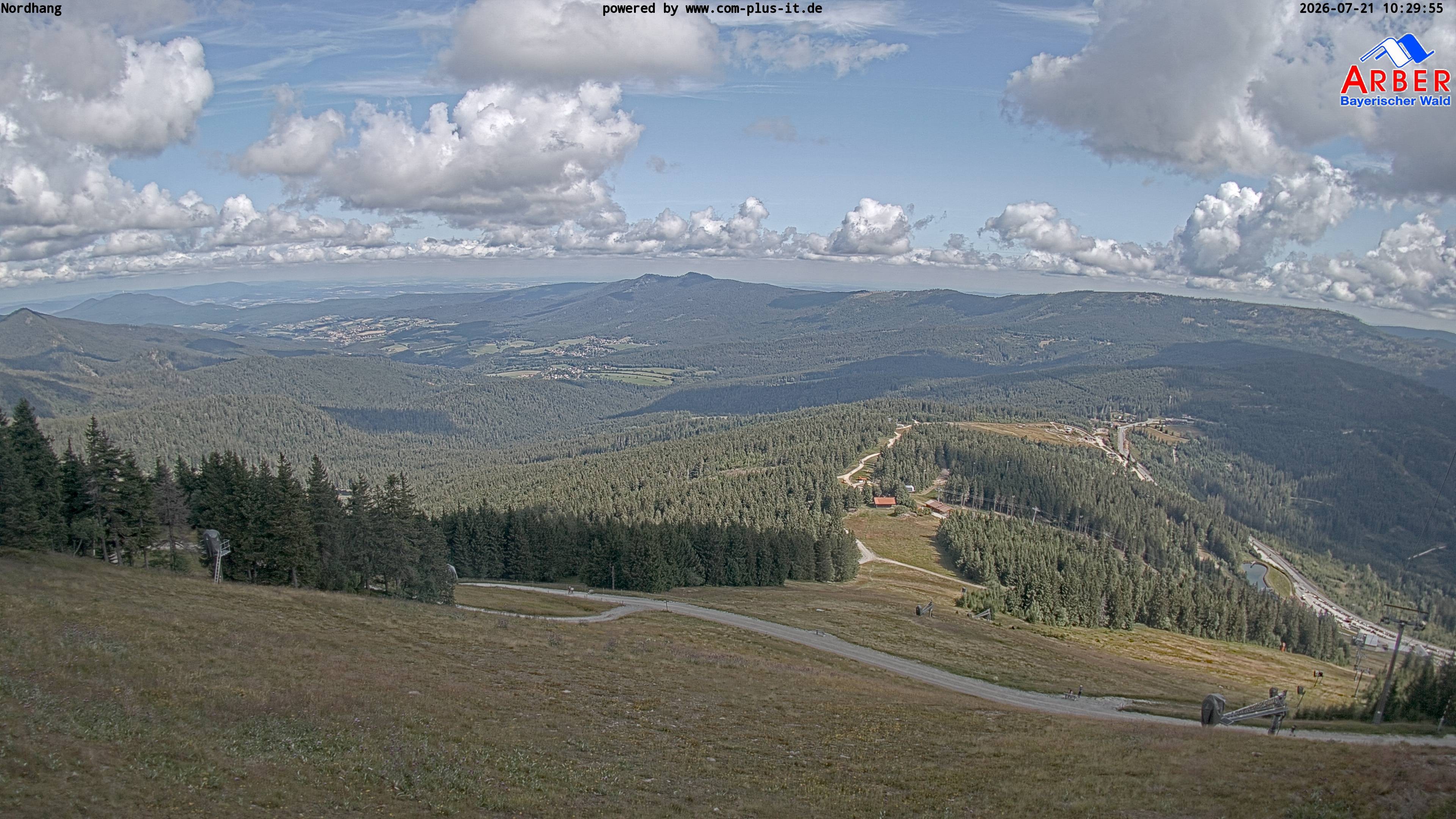 Archiv Foto Webcam Großer Arber Blick nach Nordwesten