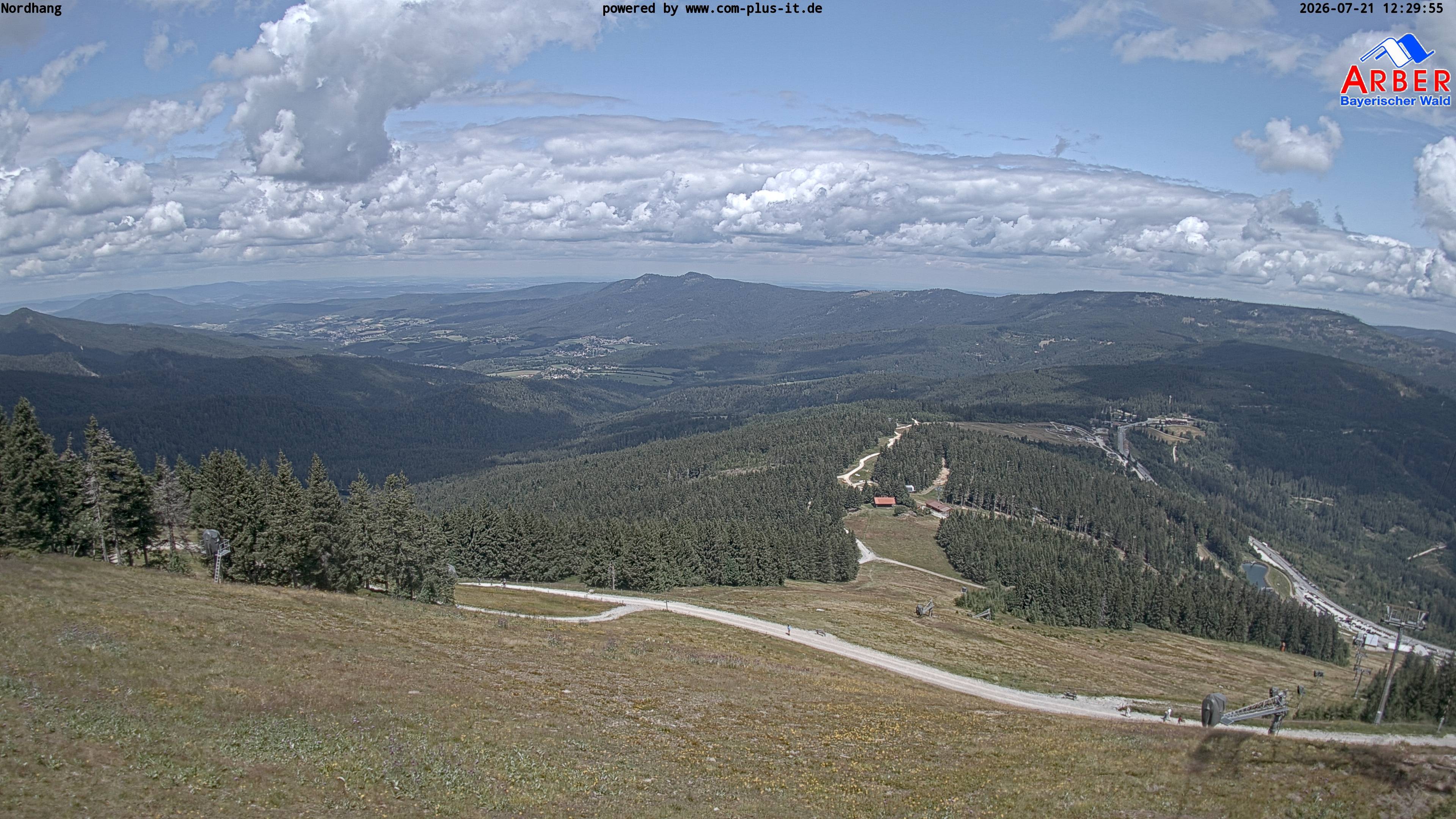 Archiv Foto Webcam Großer Arber Blick nach Nordwesten