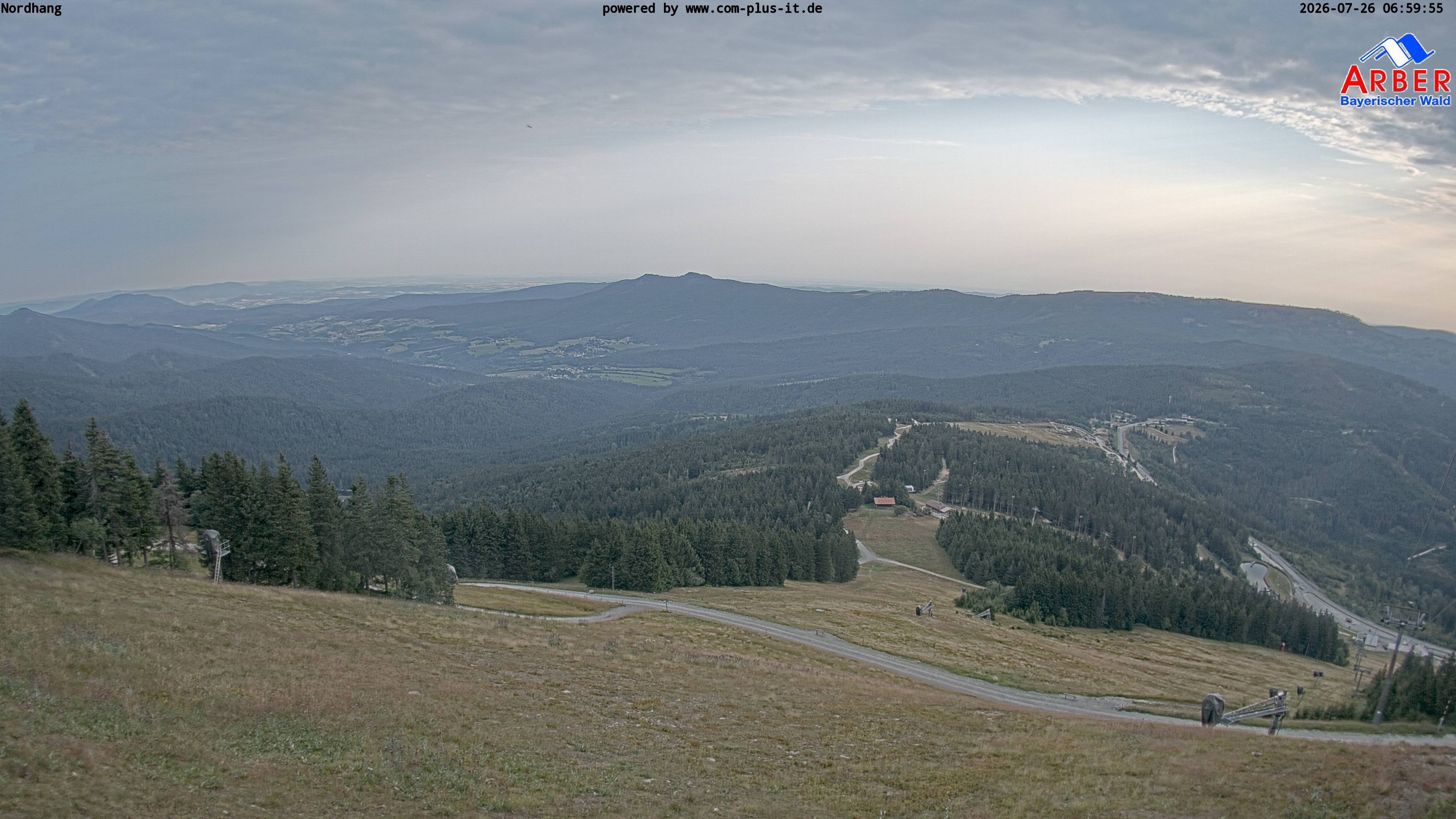 Archiv Foto Webcam Großer Arber Blick nach Nordwesten
