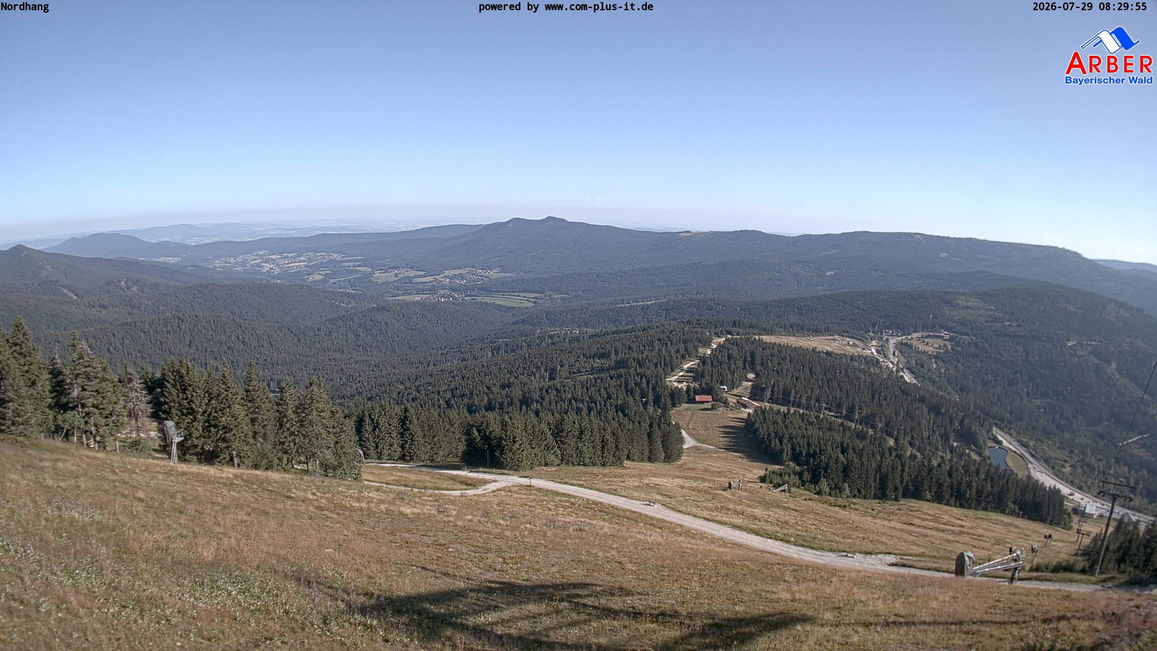 Archiv Foto Webcam Großer Arber Blick nach Nordwesten