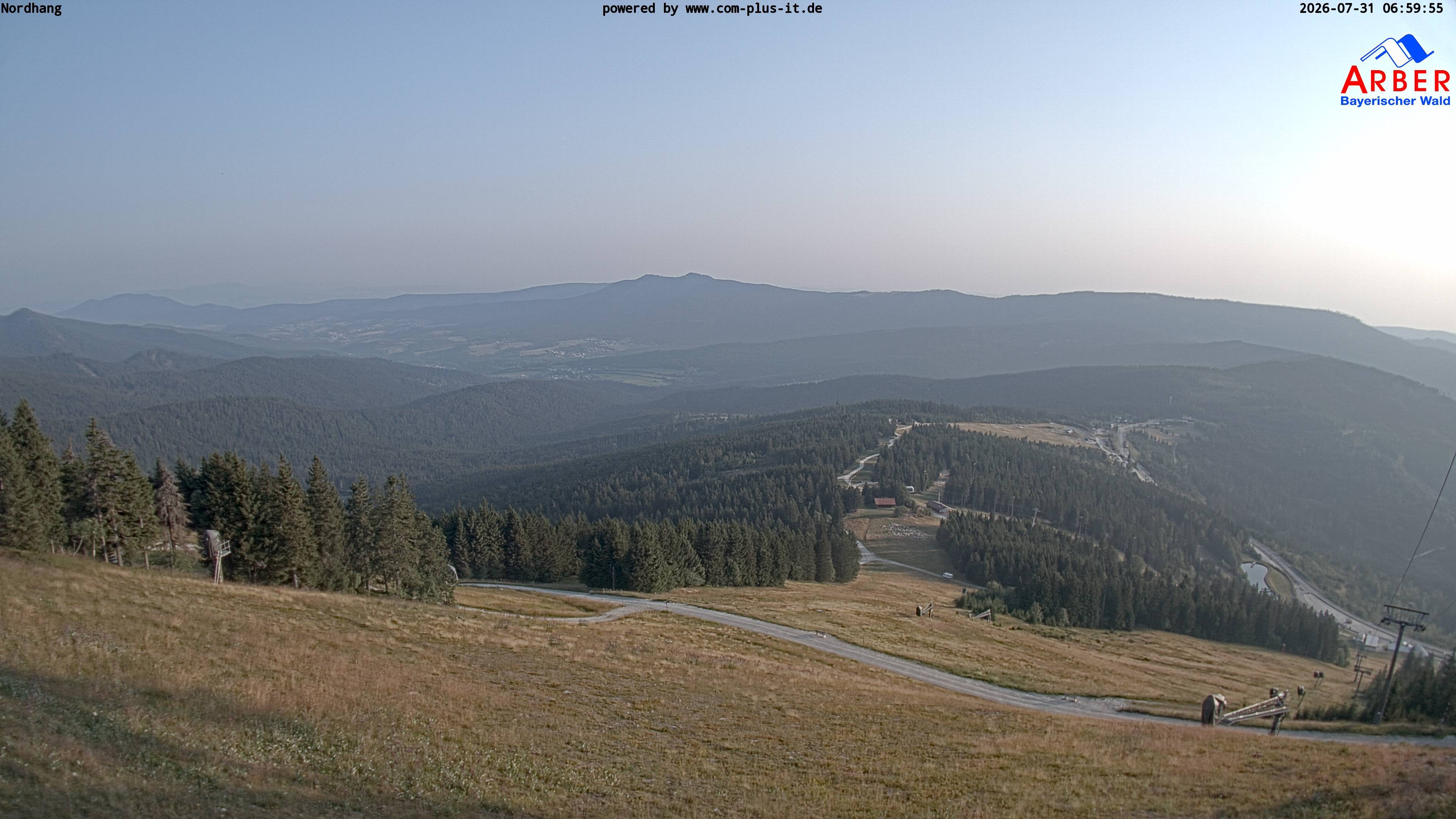 Archiv Foto Webcam Großer Arber Blick nach Nordwesten