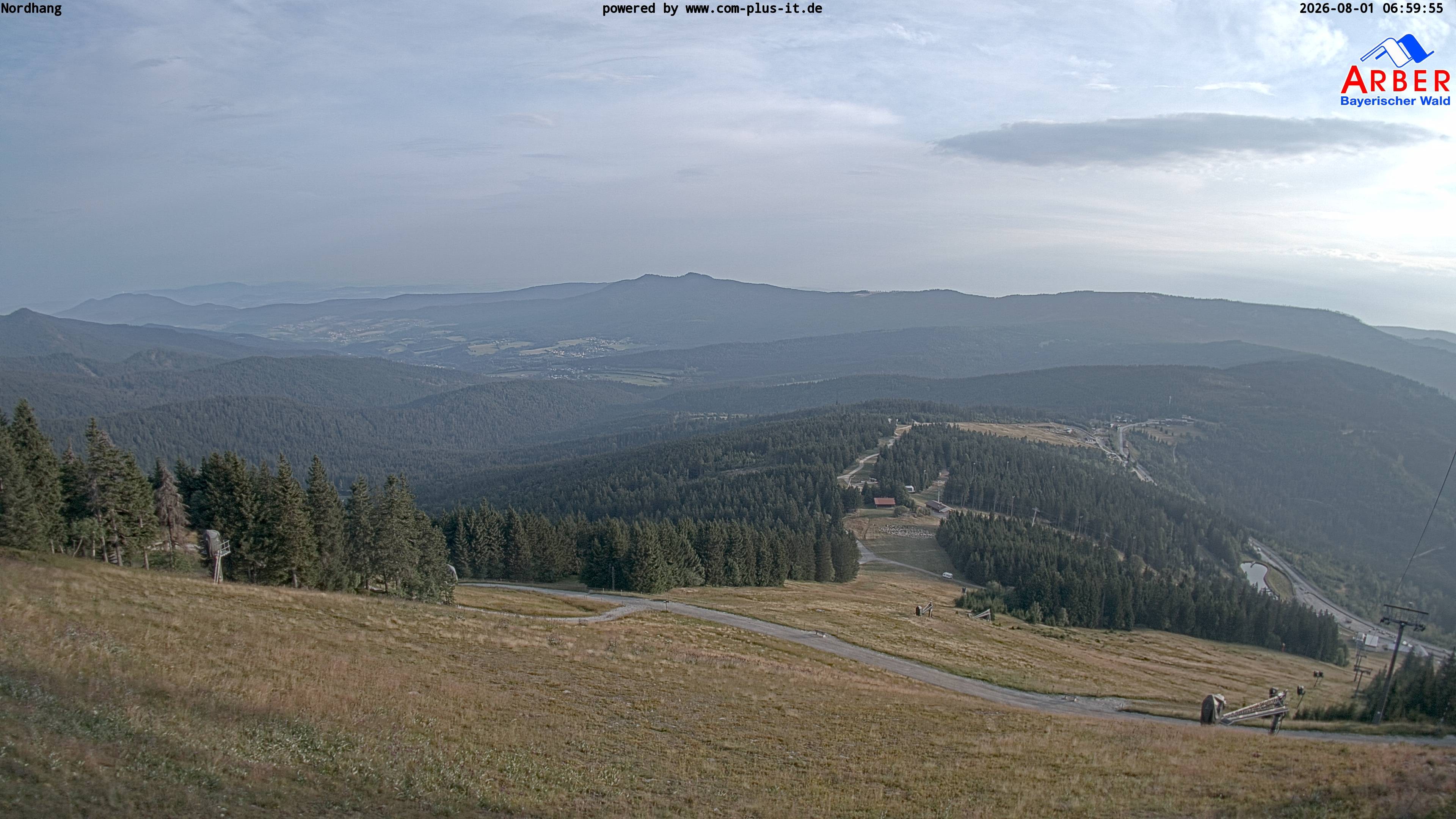 Archiv Foto Webcam Großer Arber Blick nach Nordwesten