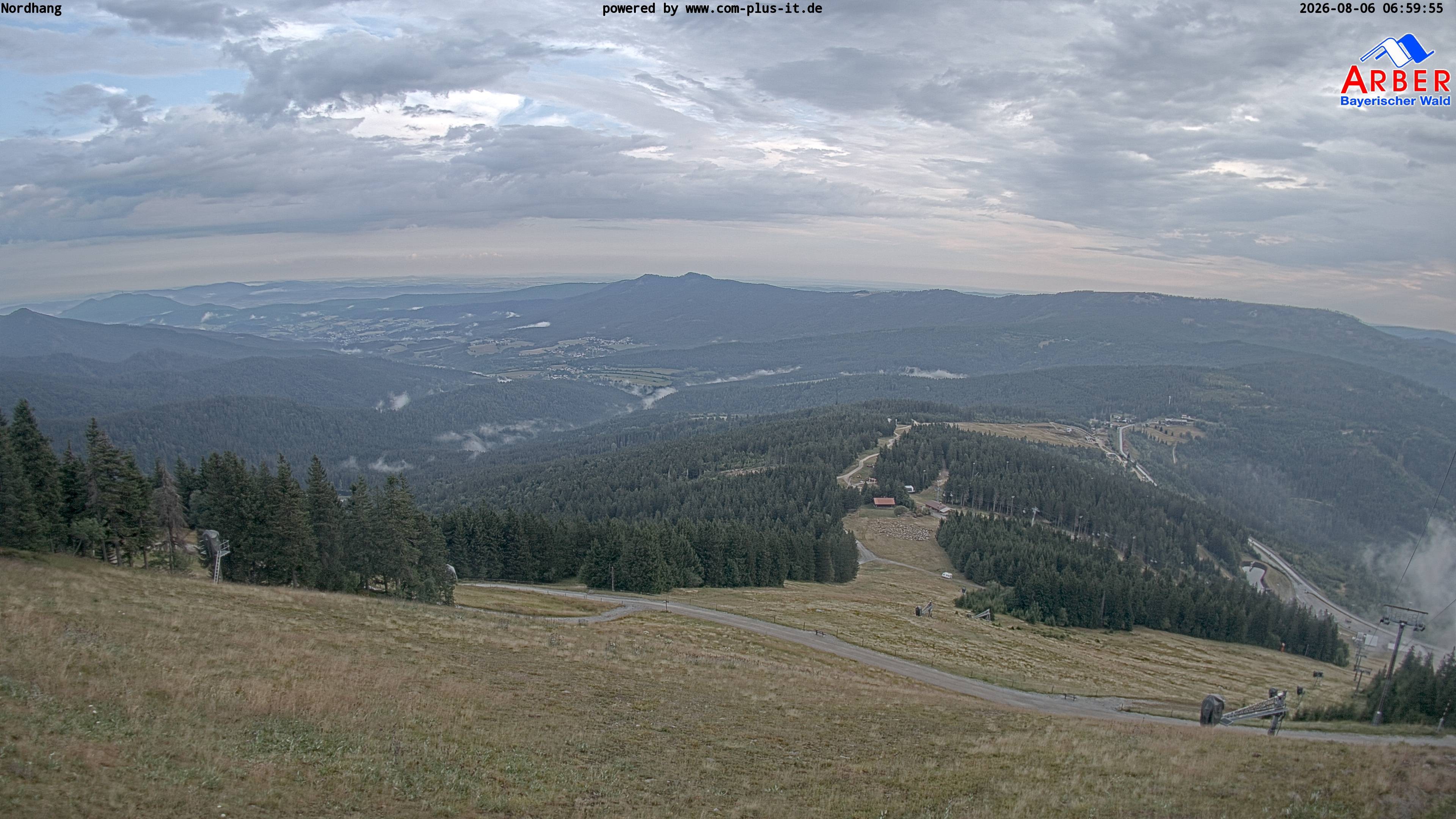 Archiv Foto Webcam Großer Arber Blick nach Nordwesten