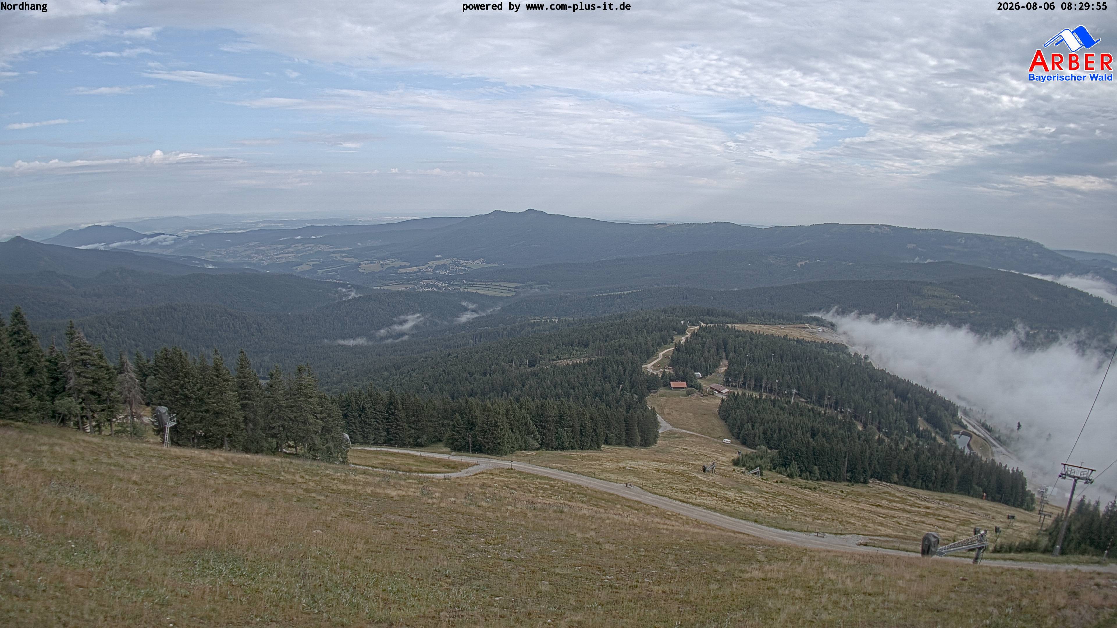 Archiv Foto Webcam Großer Arber Blick nach Nordwesten