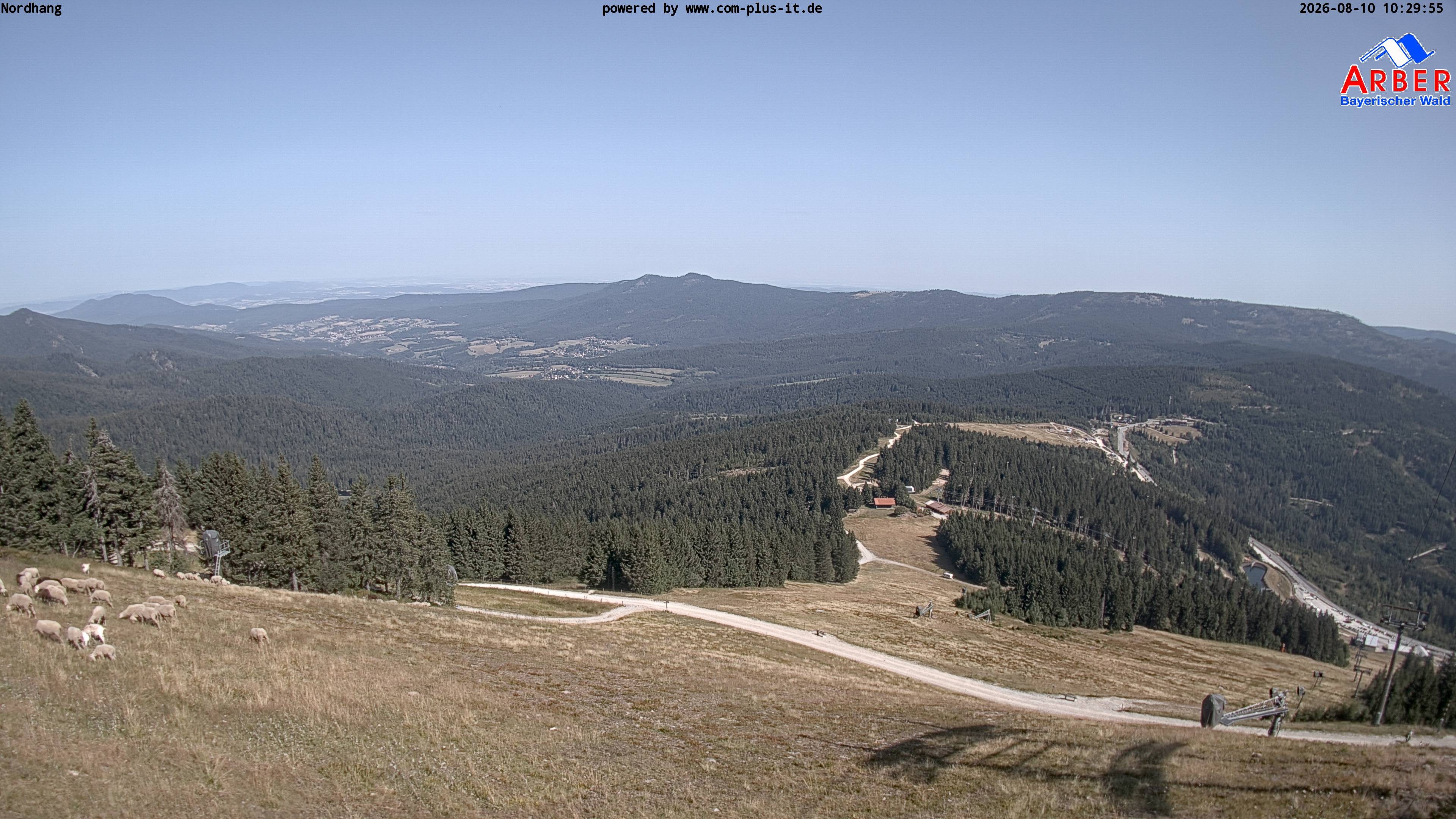 Archiv Foto Webcam Großer Arber Blick nach Nordwesten