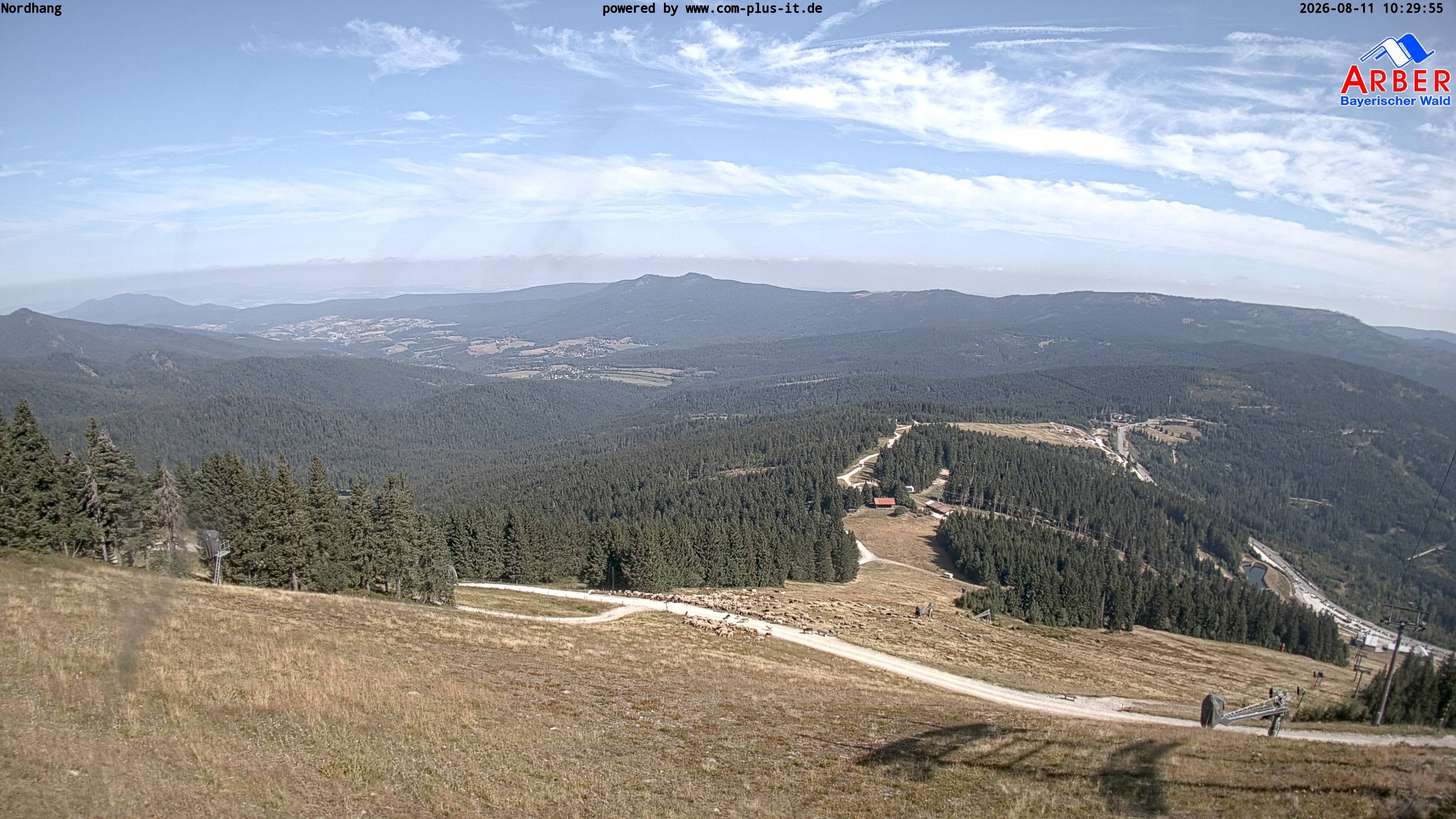 Archiv Foto Webcam Großer Arber Blick nach Nordwesten
