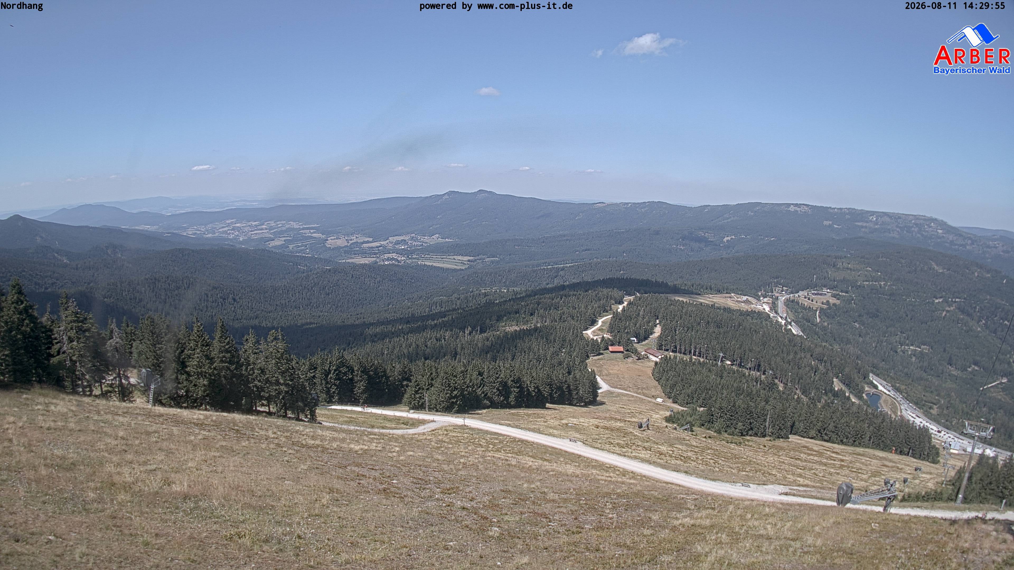 Archiv Foto Webcam Großer Arber Blick nach Nordwesten