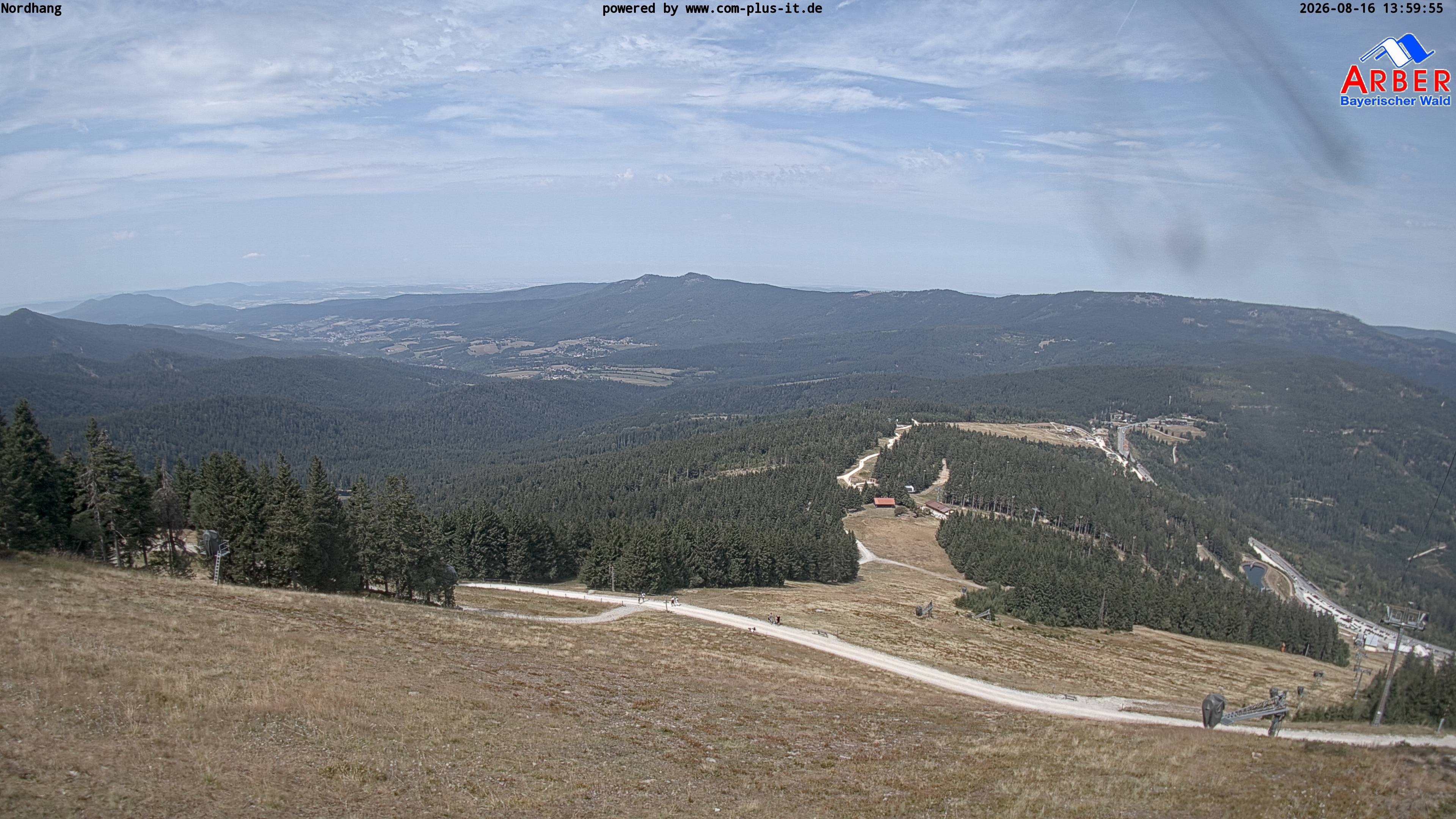 Archiv Foto Webcam Großer Arber Blick nach Nordwesten