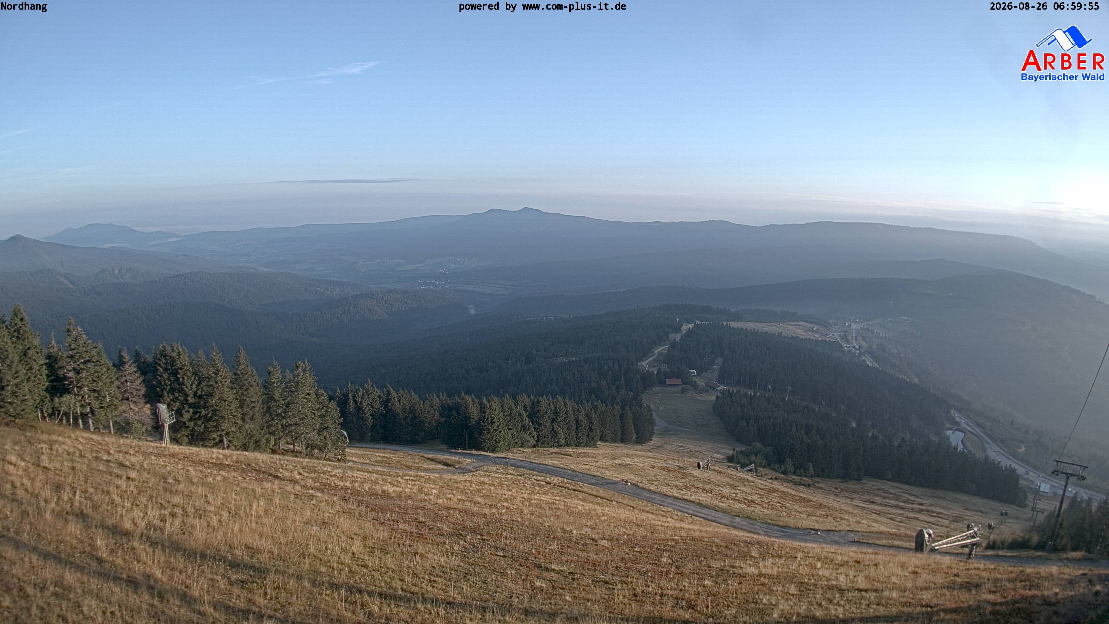 Archiv Foto Webcam Großer Arber Blick nach Nordwesten