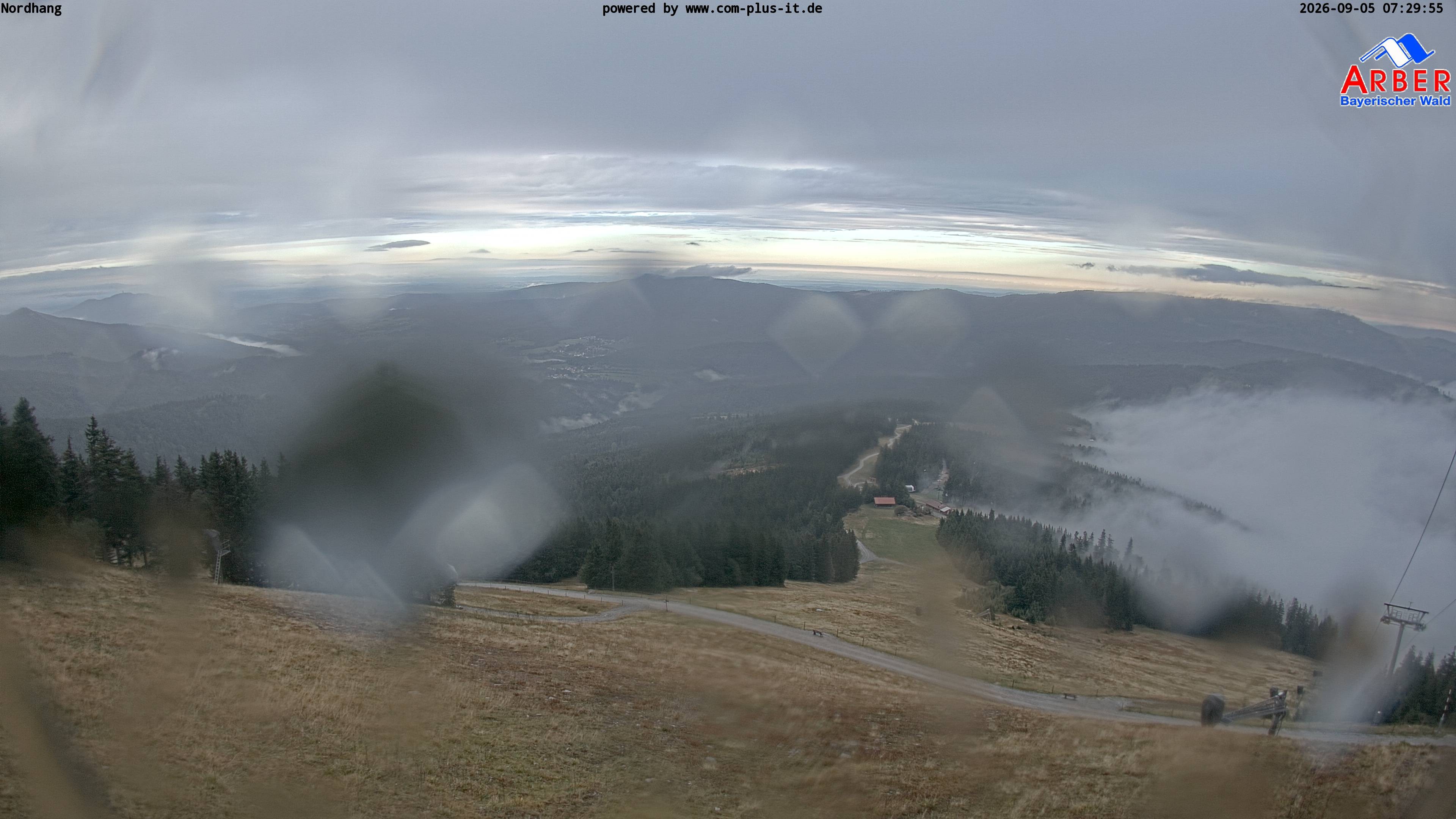 Archiv Foto Webcam Großer Arber Blick nach Nordwesten