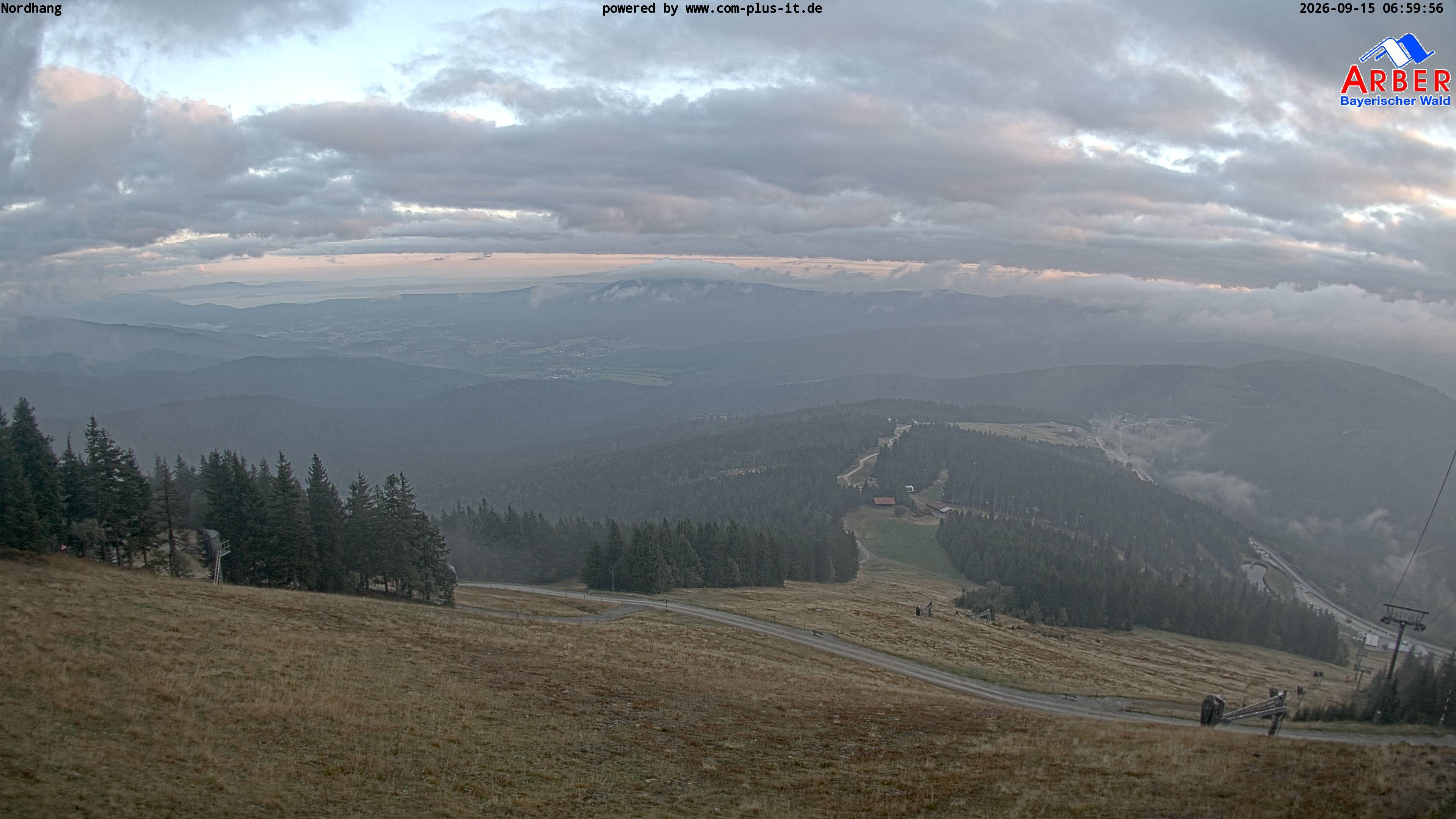 Archiv Foto Webcam Großer Arber Blick nach Nordwesten