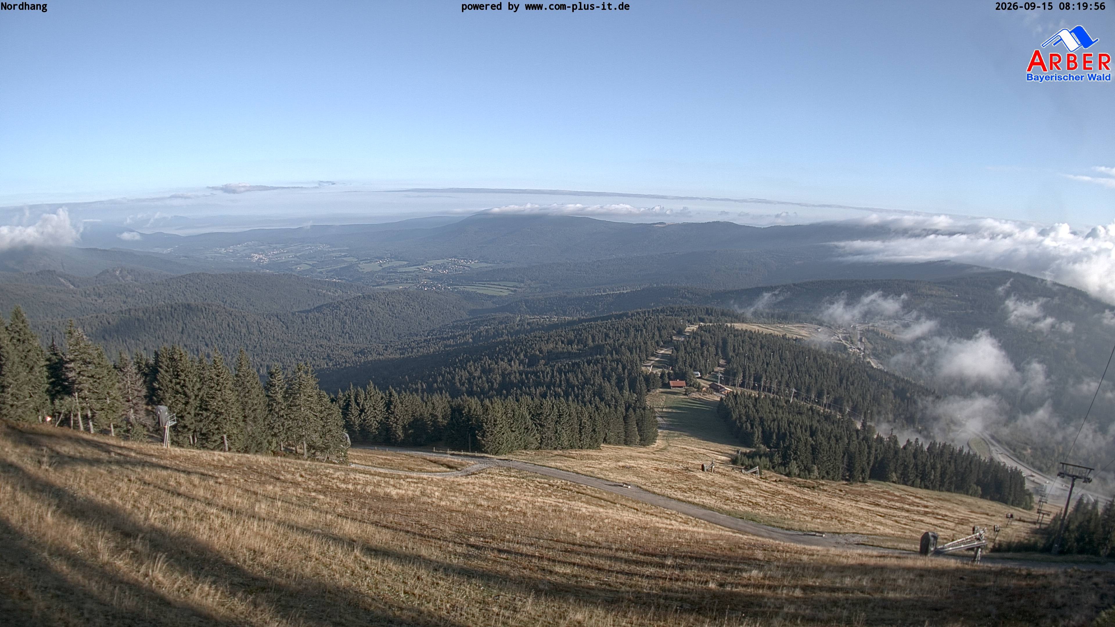 Archiv Foto Webcam Großer Arber Blick nach Nordwesten