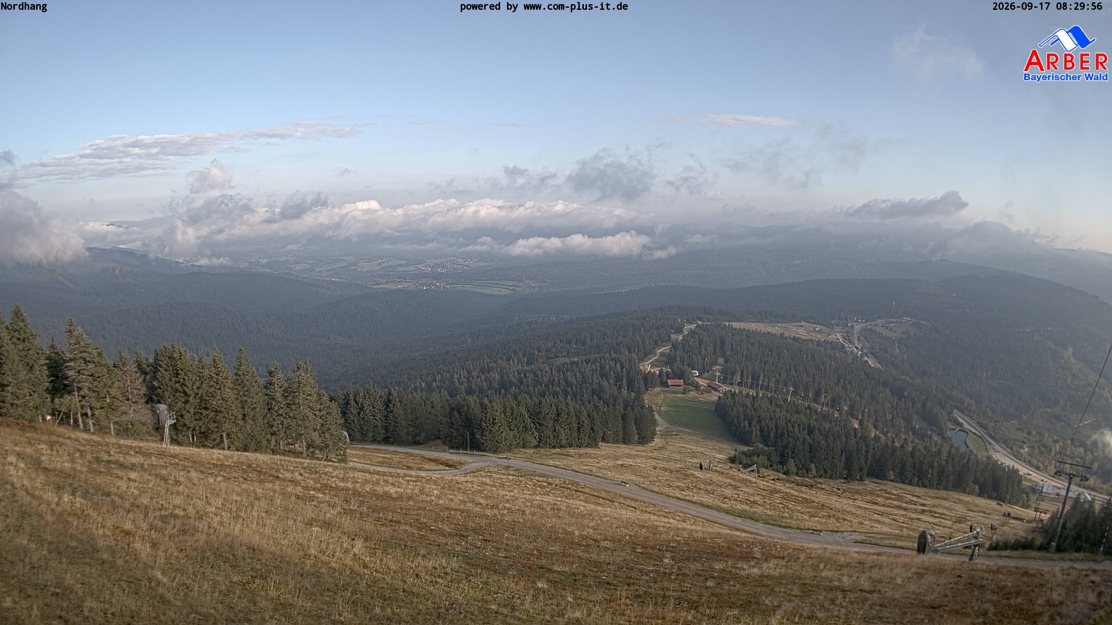 Archiv Foto Webcam Großer Arber Blick nach Nordwesten