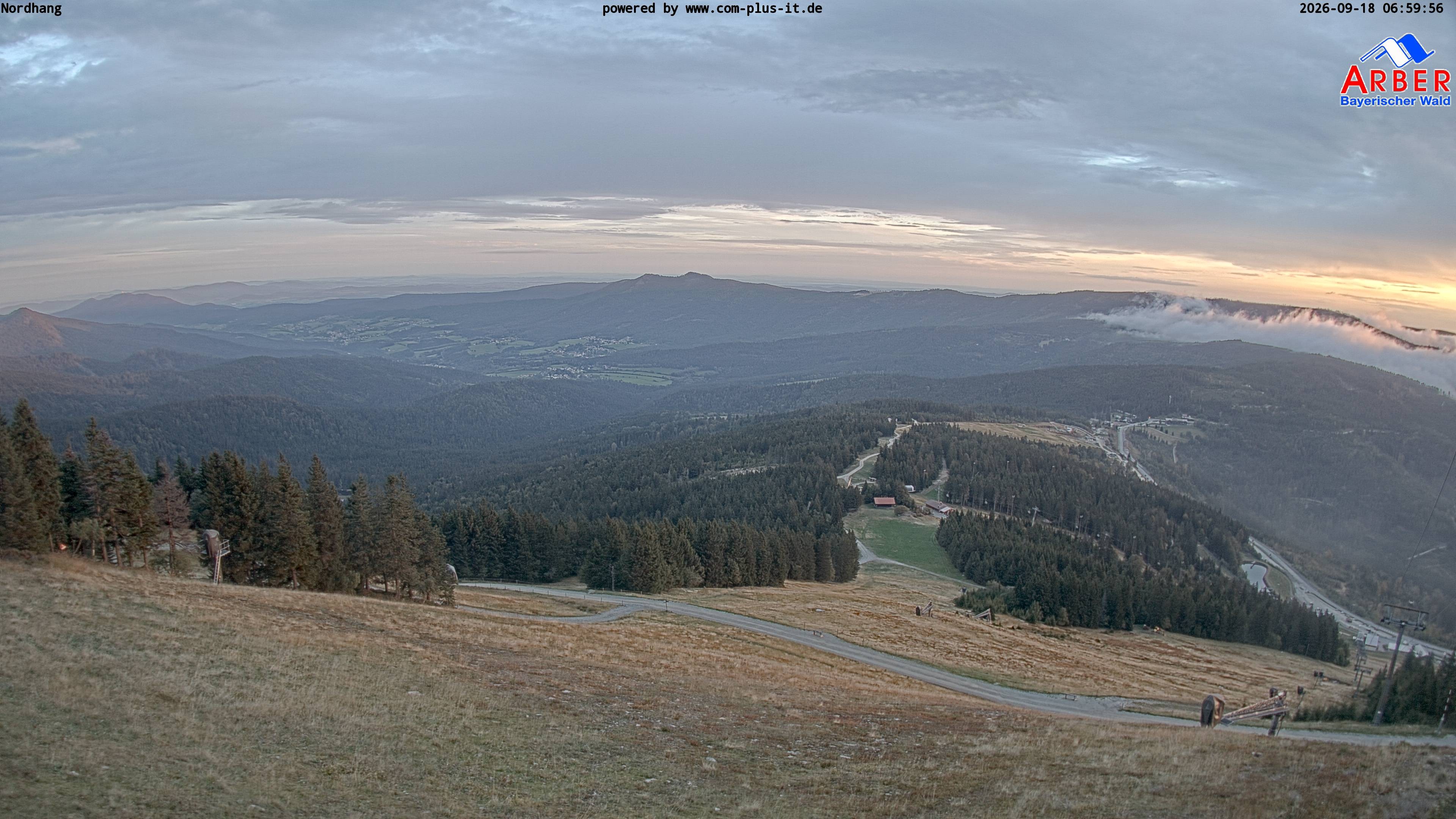 Archiv Foto Webcam Großer Arber Blick nach Nordwesten