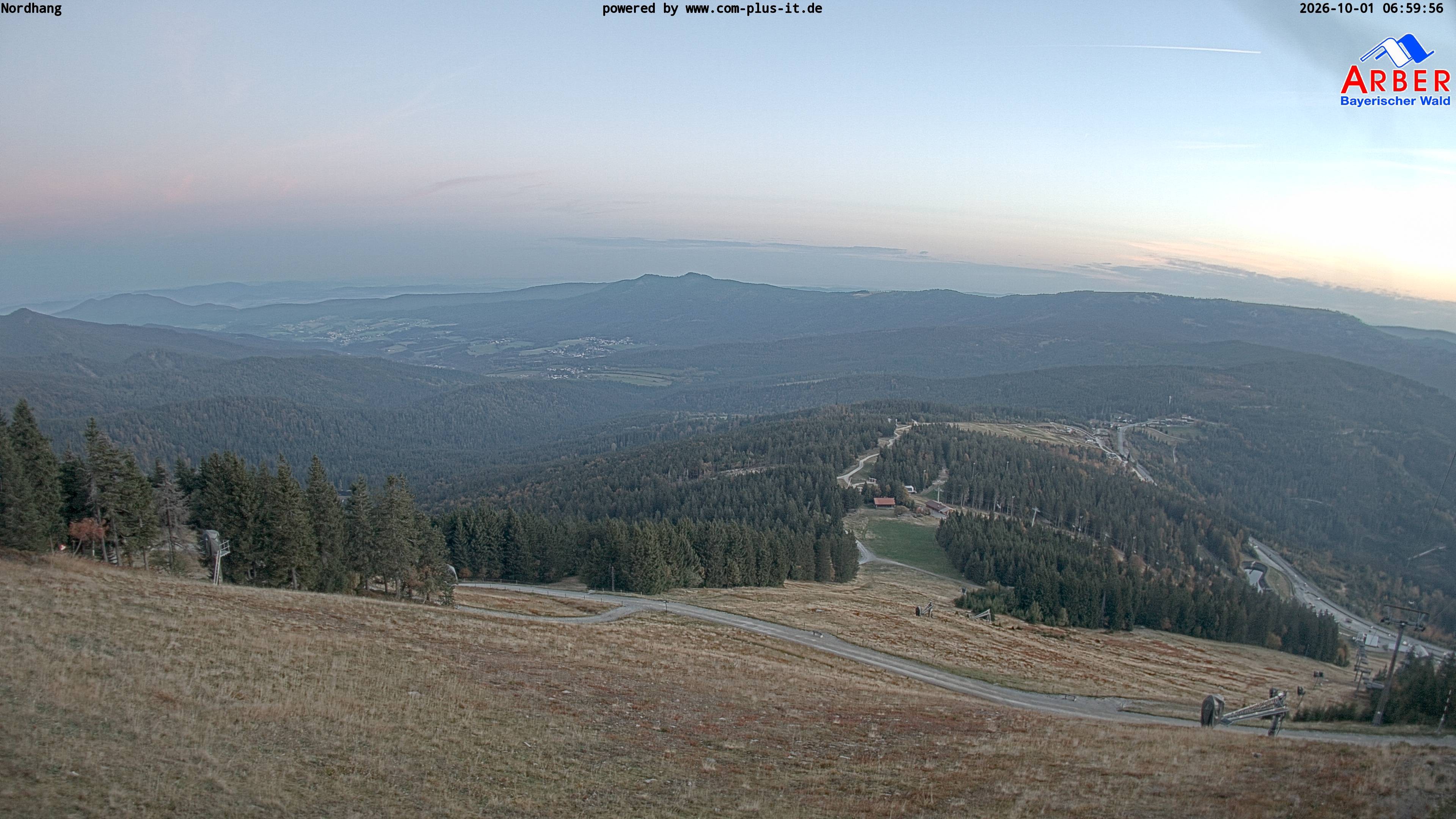Archiv Foto Webcam Großer Arber Blick nach Nordwesten