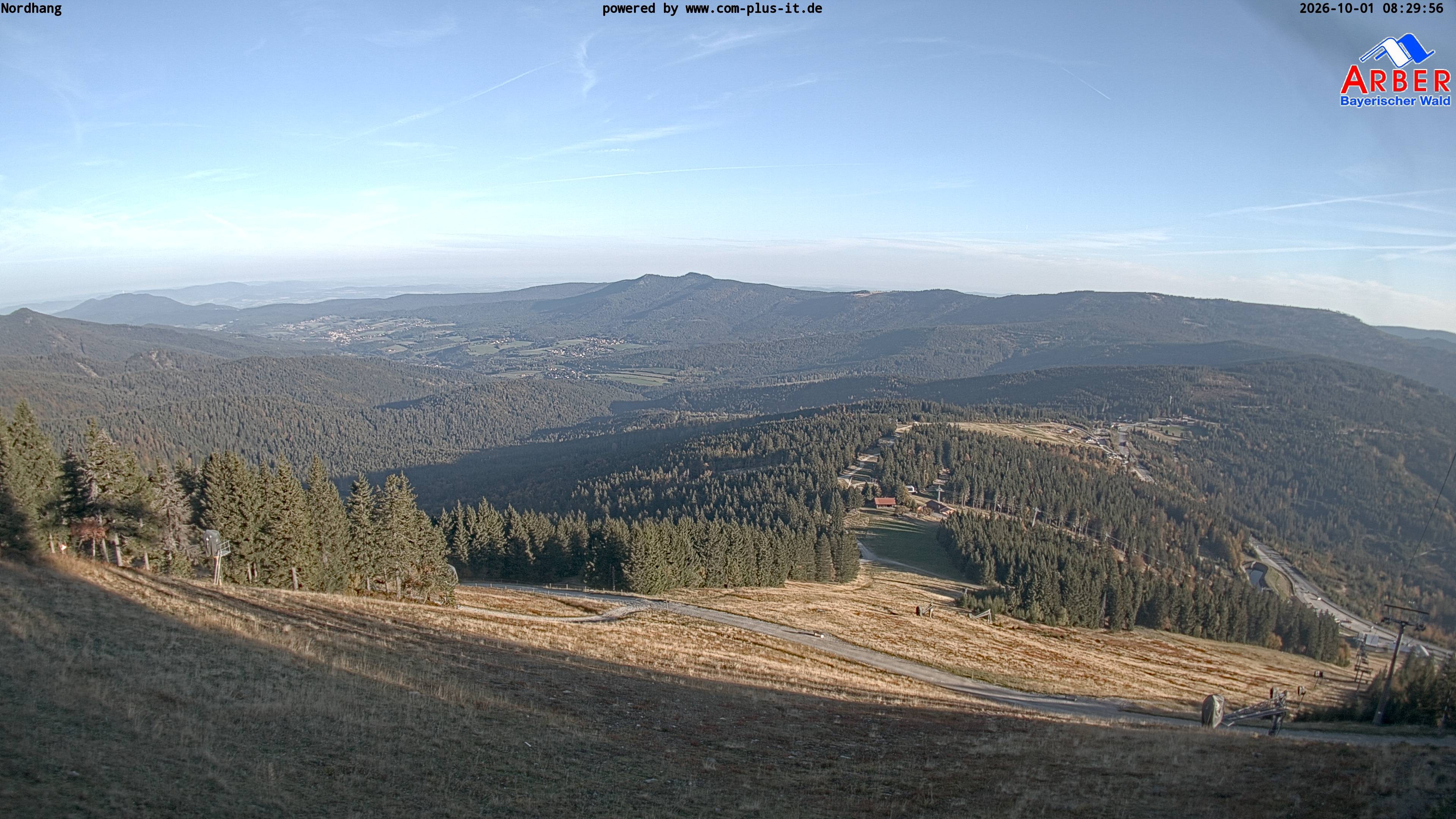Archiv Foto Webcam Großer Arber Blick nach Nordwesten