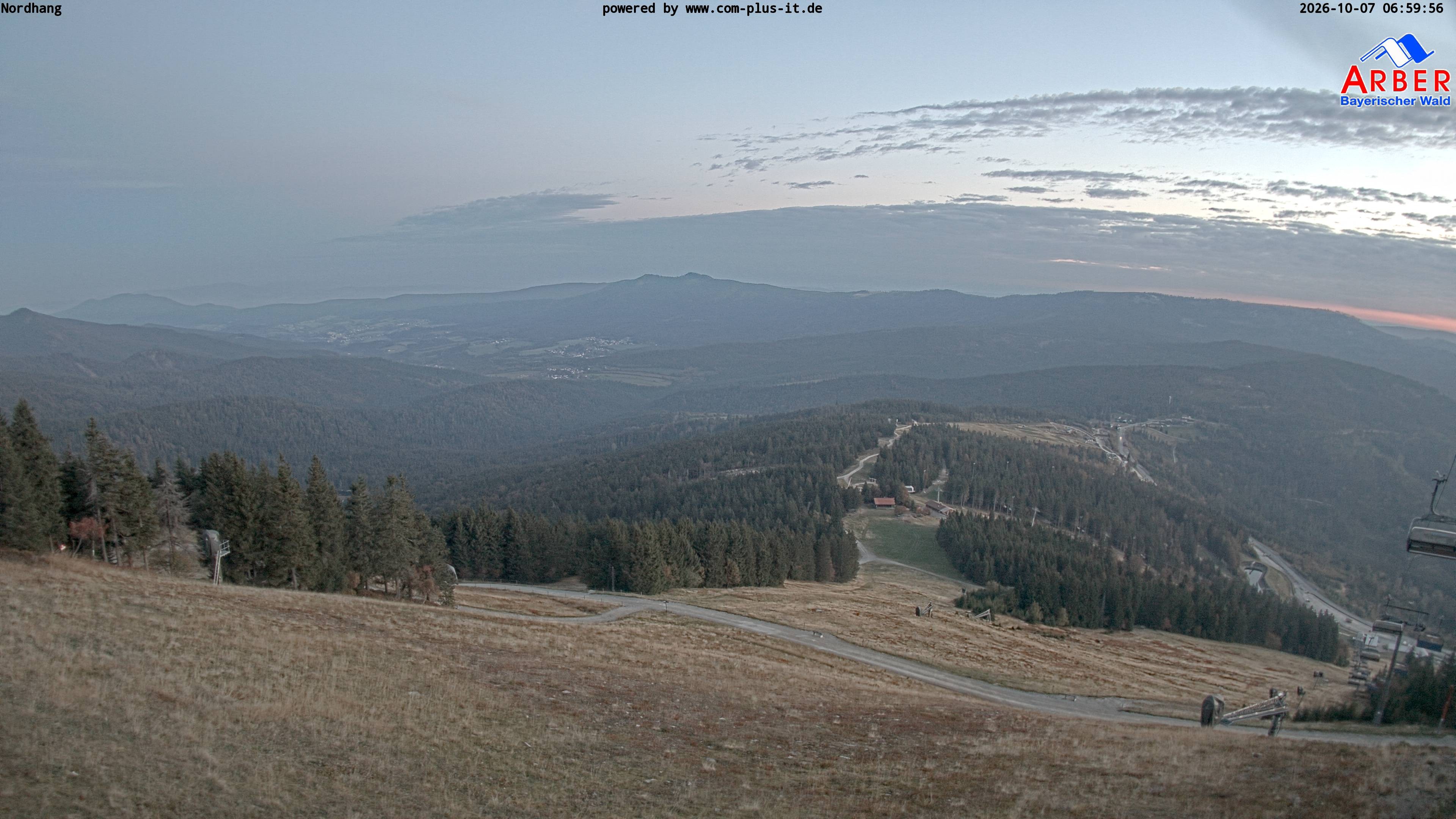 Archiv Foto Webcam Großer Arber Blick nach Nordwesten
