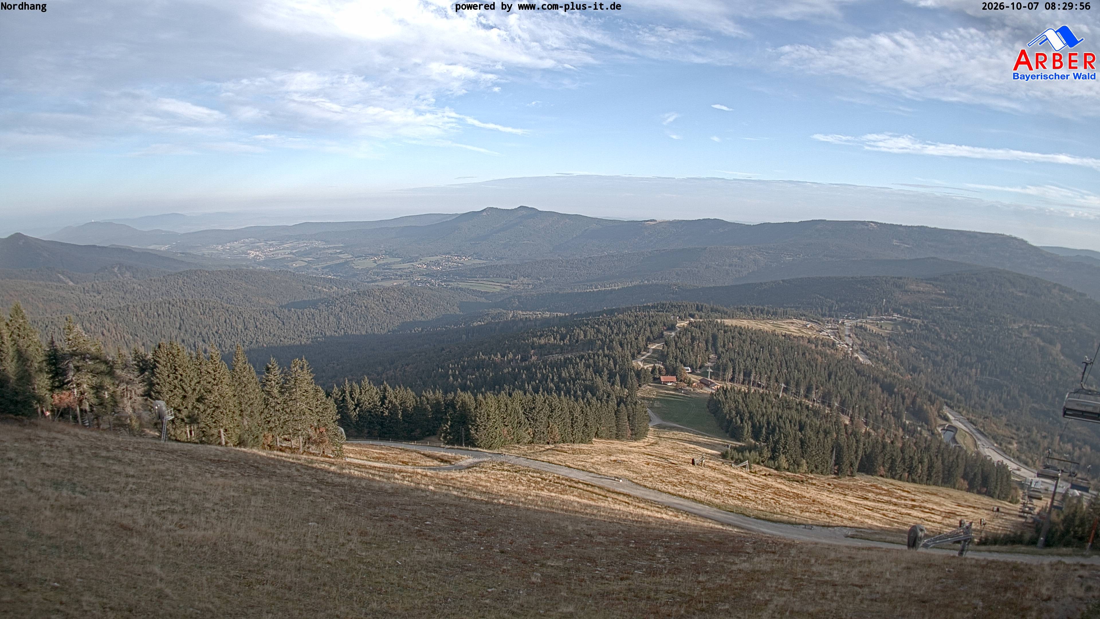 Archiv Foto Webcam Großer Arber Blick nach Nordwesten