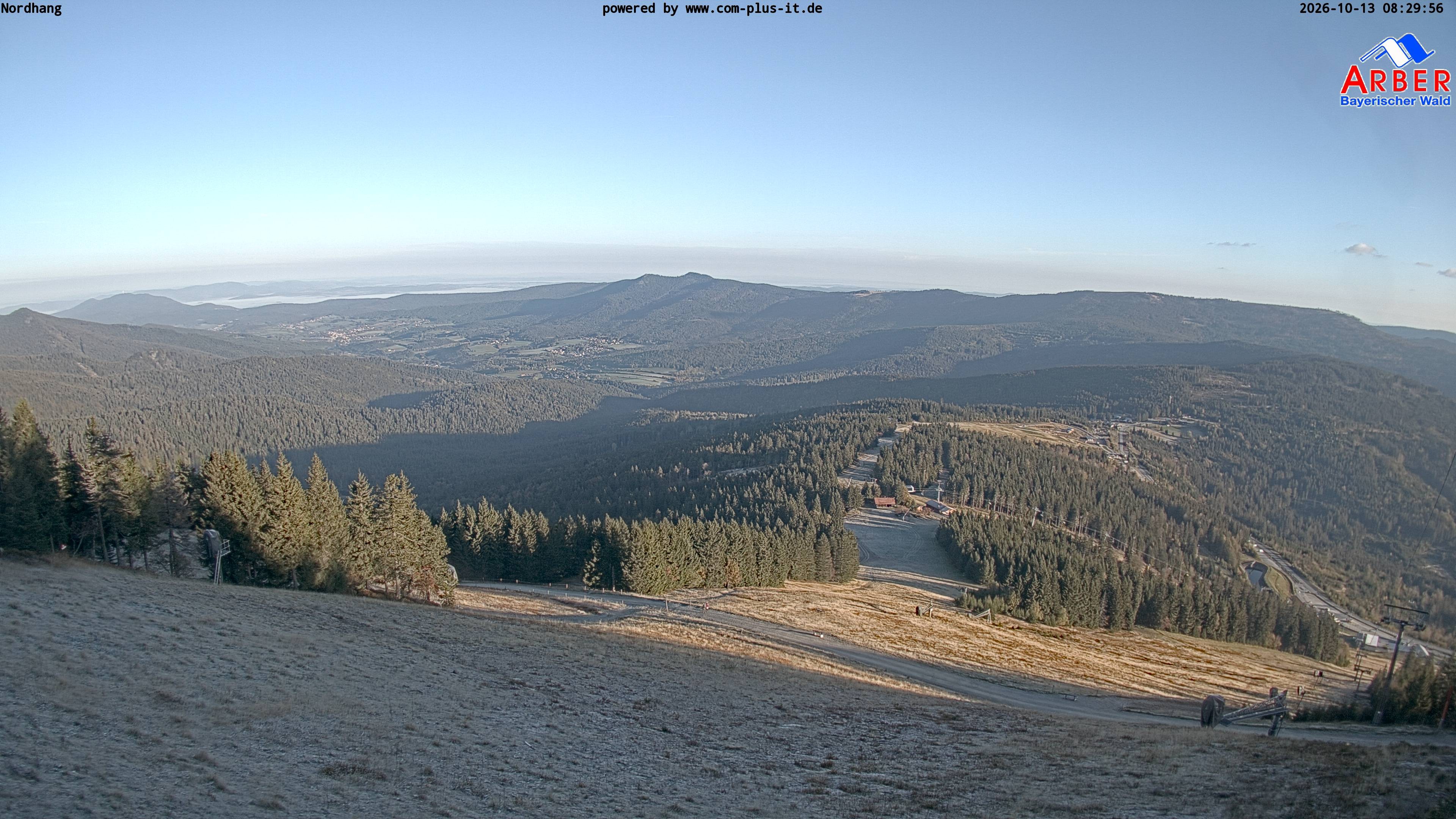 Archiv Foto Webcam Großer Arber Blick nach Nordwesten