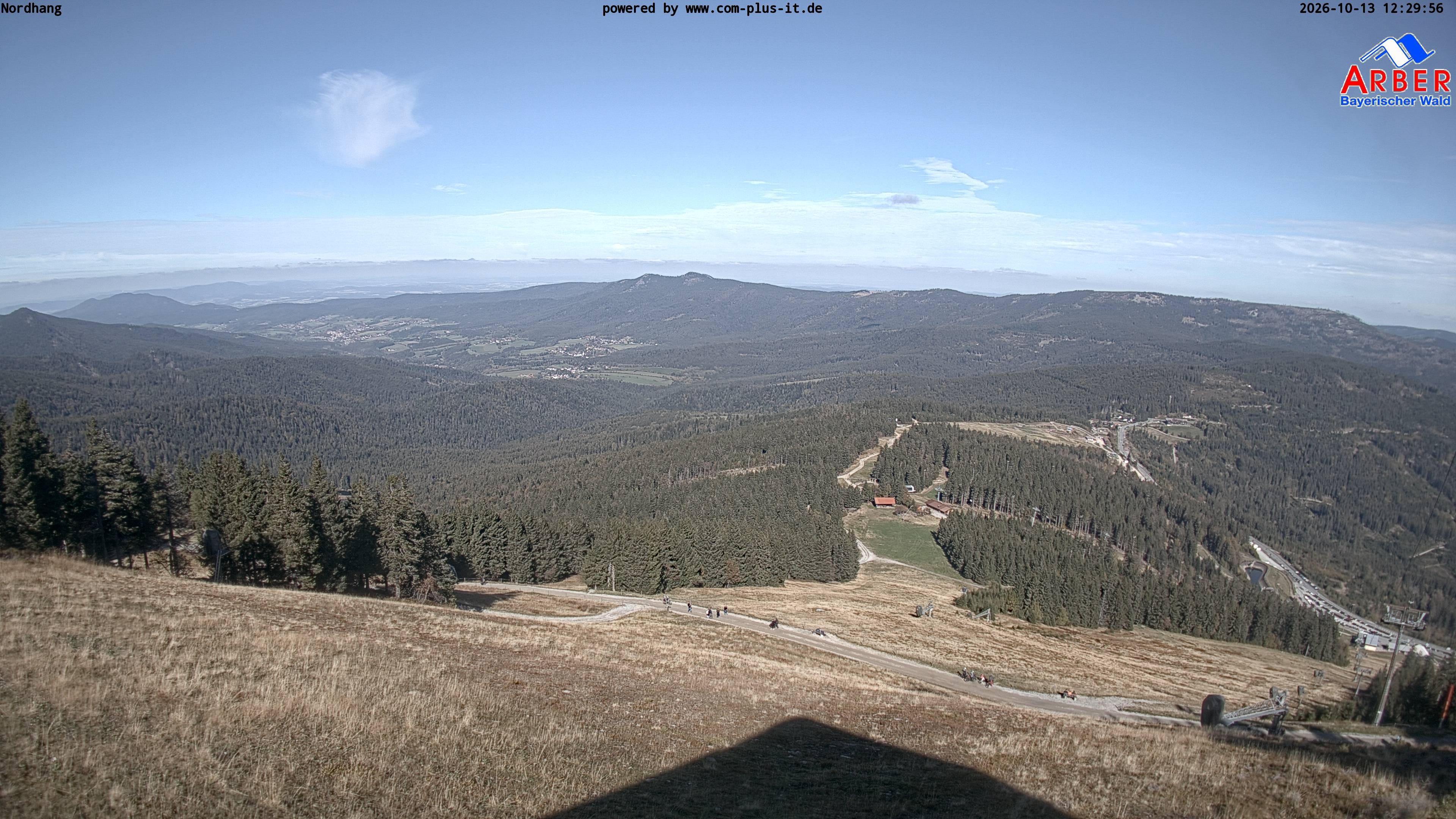 Archiv Foto Webcam Großer Arber Blick nach Nordwesten