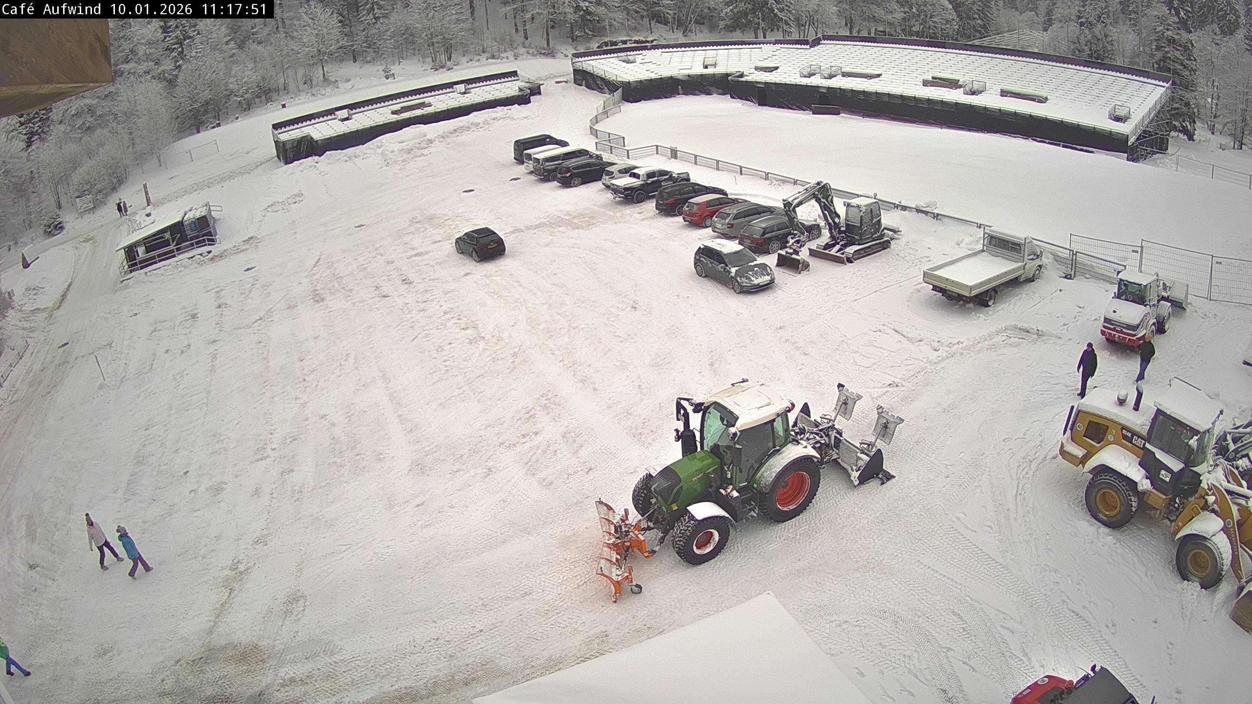 Archiv Foto Webcam Willingen: Mühlenkopfschanze Parkplatz