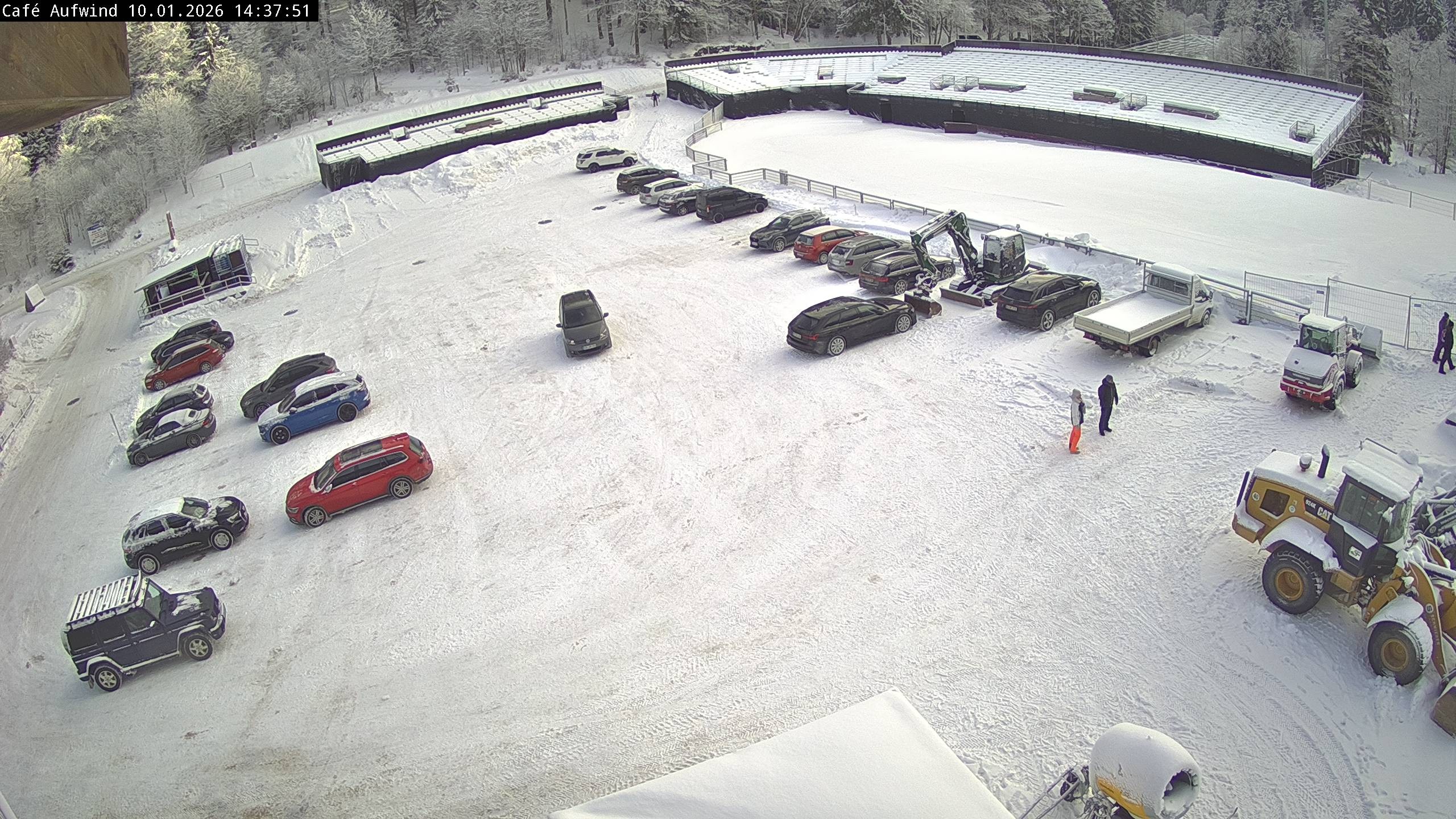 Archiv Foto Webcam Willingen: Mühlenkopfschanze Parkplatz