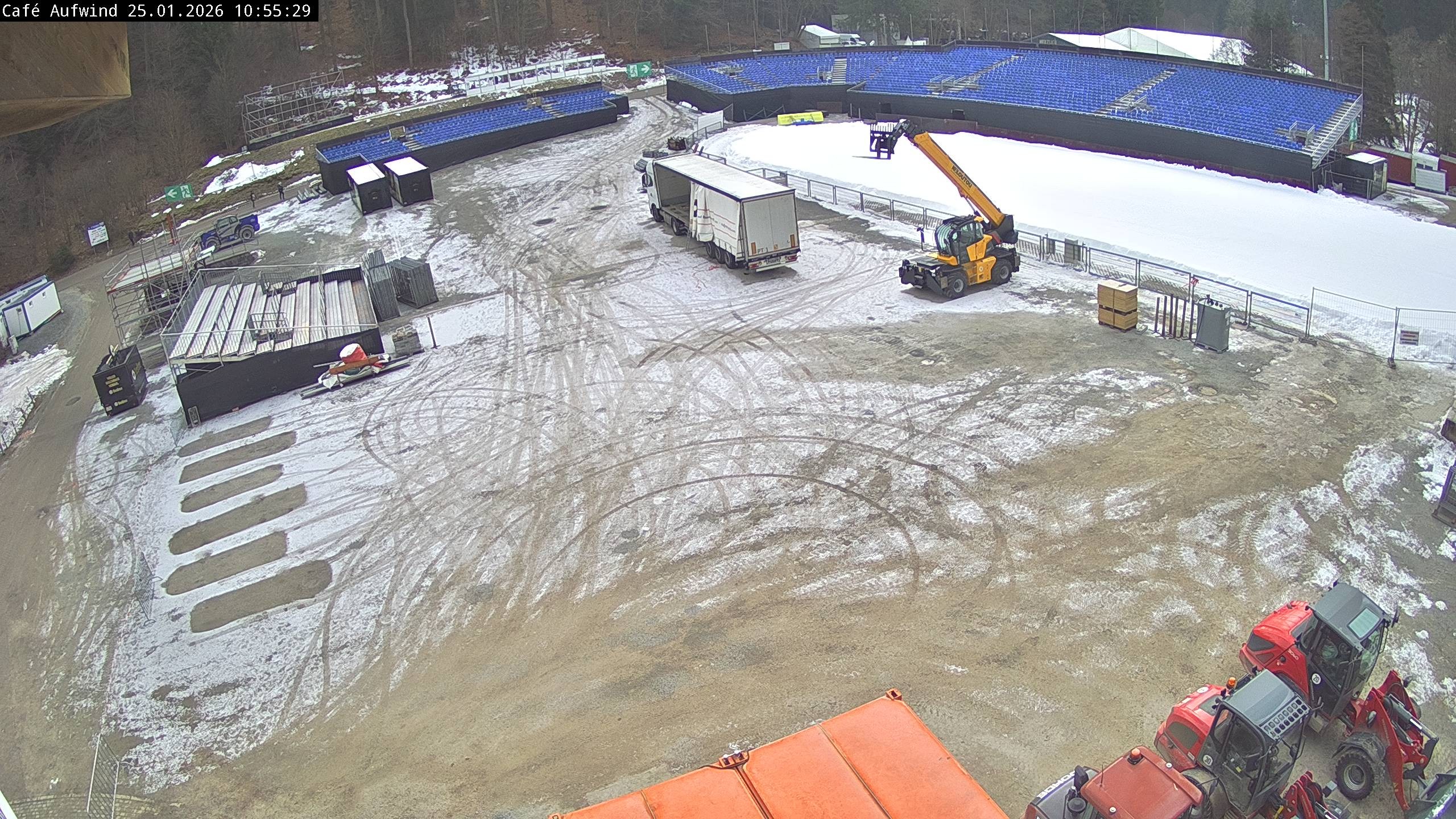 Archiv Foto Webcam Willingen: Mühlenkopfschanze Parkplatz