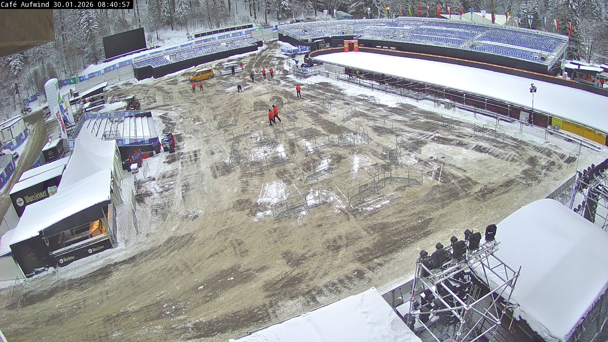 Archiv Foto Webcam Willingen: Mühlenkopfschanze Parkplatz