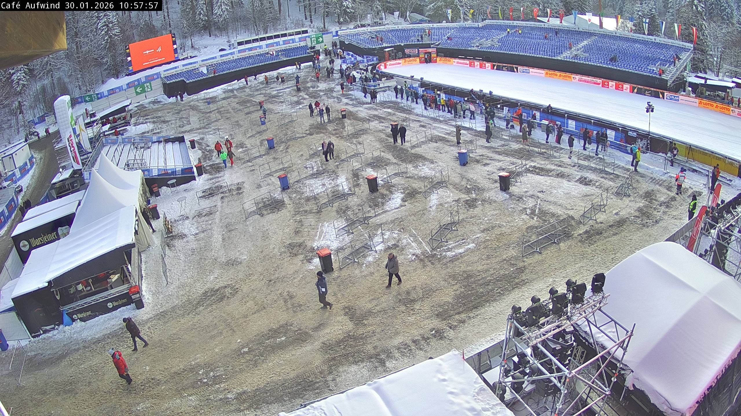 Archiv Foto Webcam Willingen: Mühlenkopfschanze Parkplatz