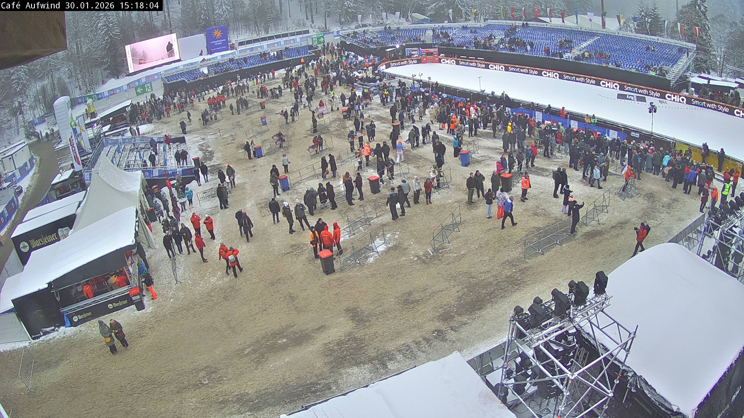 Archiv Foto Webcam Willingen: Mühlenkopfschanze Parkplatz