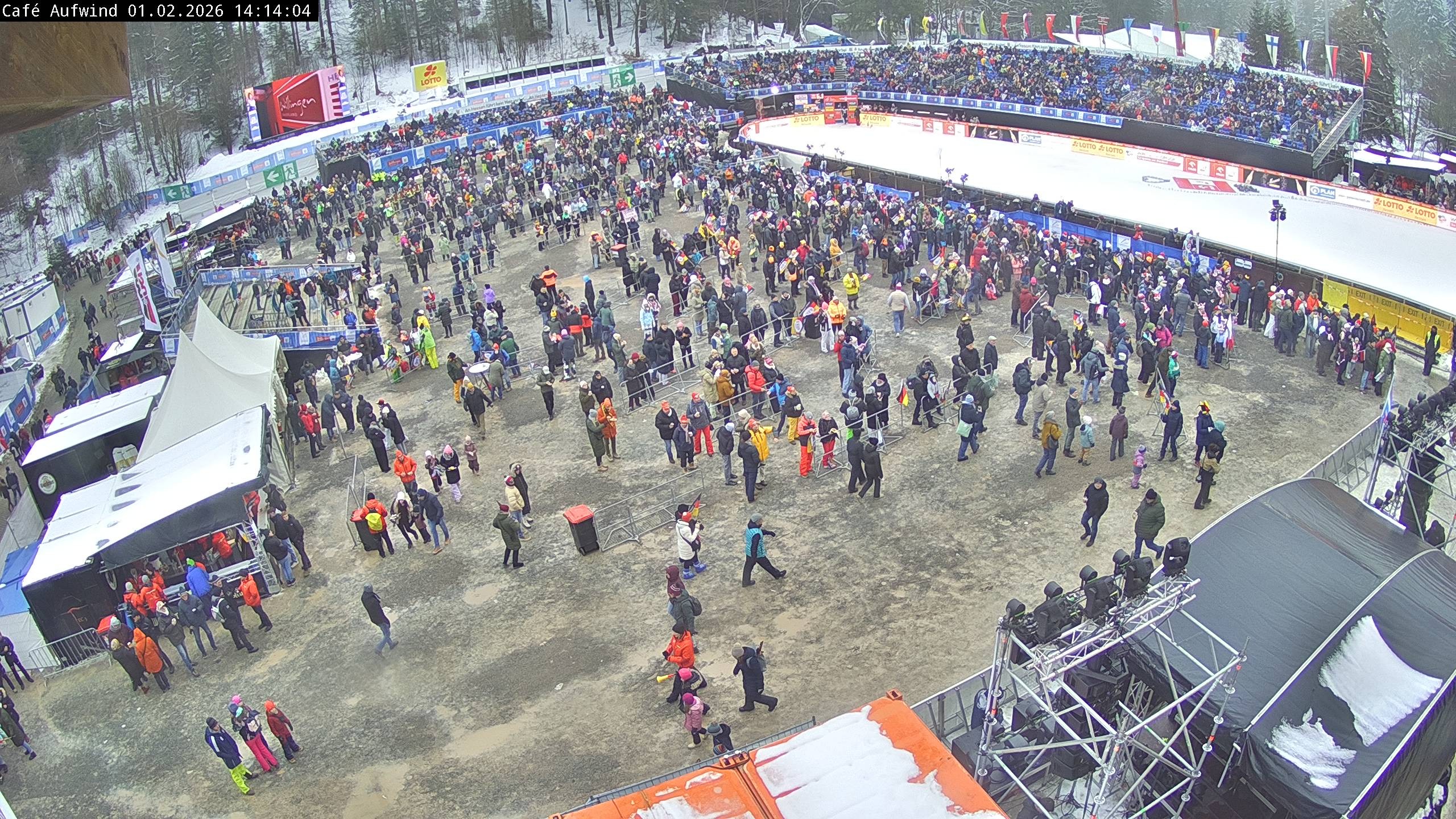 Archiv Foto Webcam Willingen: Mühlenkopfschanze Parkplatz