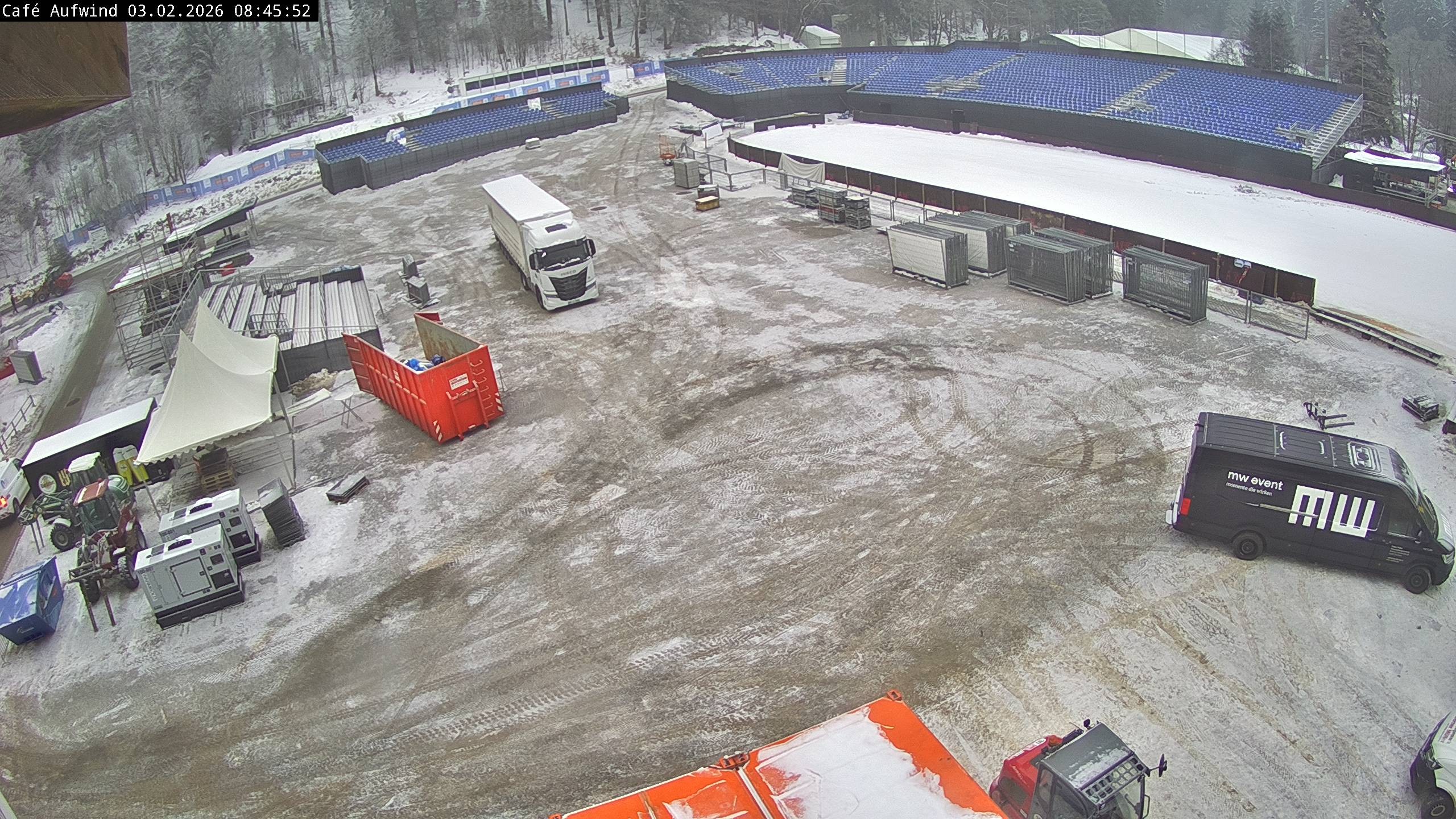 Archiv Foto Webcam Willingen: Mühlenkopfschanze Parkplatz